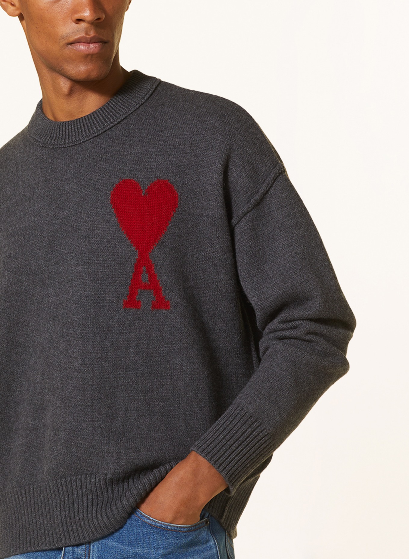 AMI PARIS Sweater, Color: DARK GRAY (Image 4)