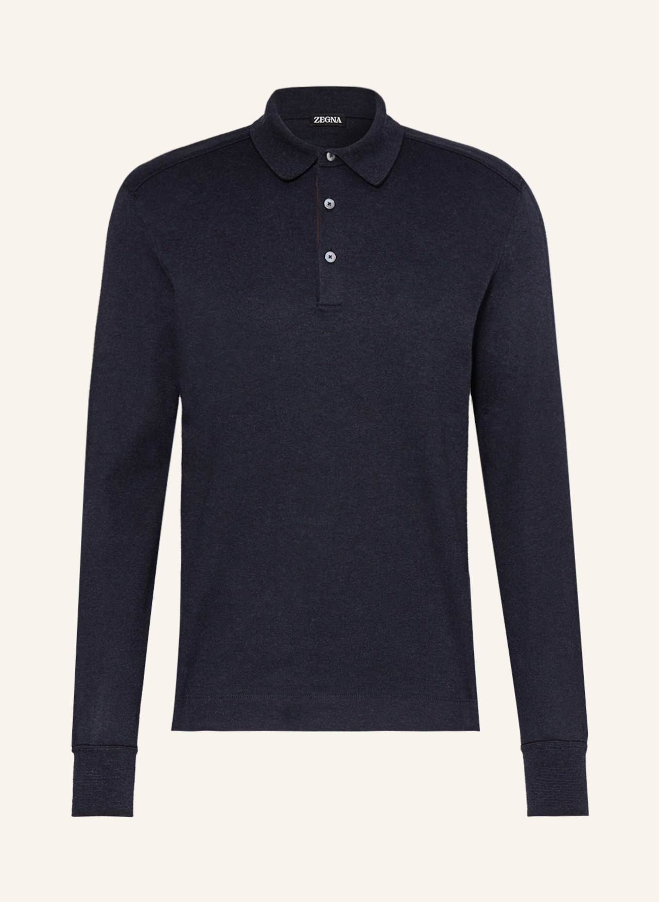 ZEGNA Knitted polo shirt, Color: DARK BLUE (Image 1)
