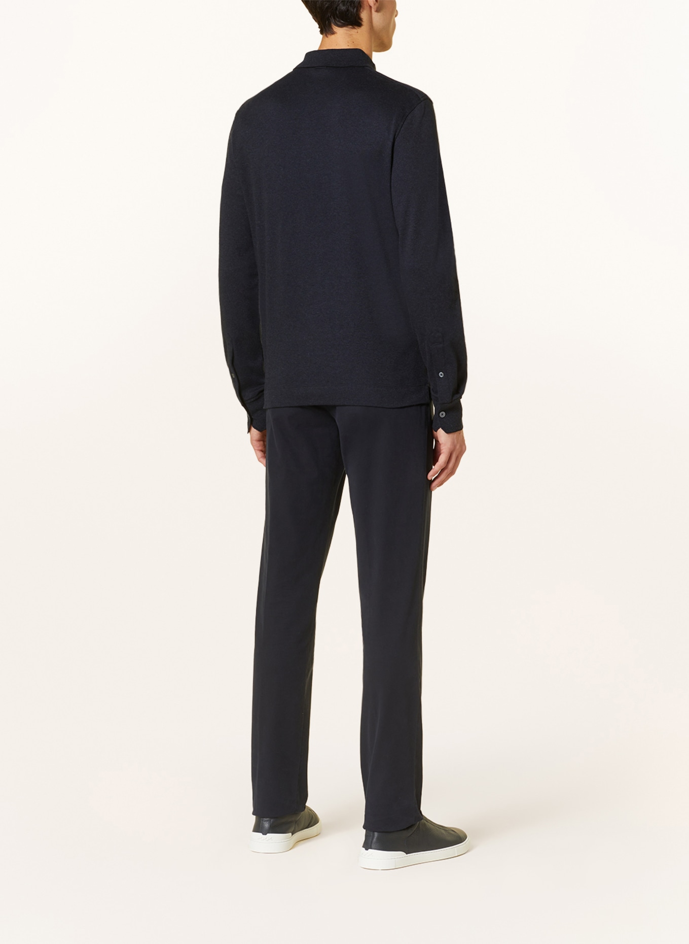 ZEGNA Knitted polo shirt, Color: DARK BLUE (Image 3)