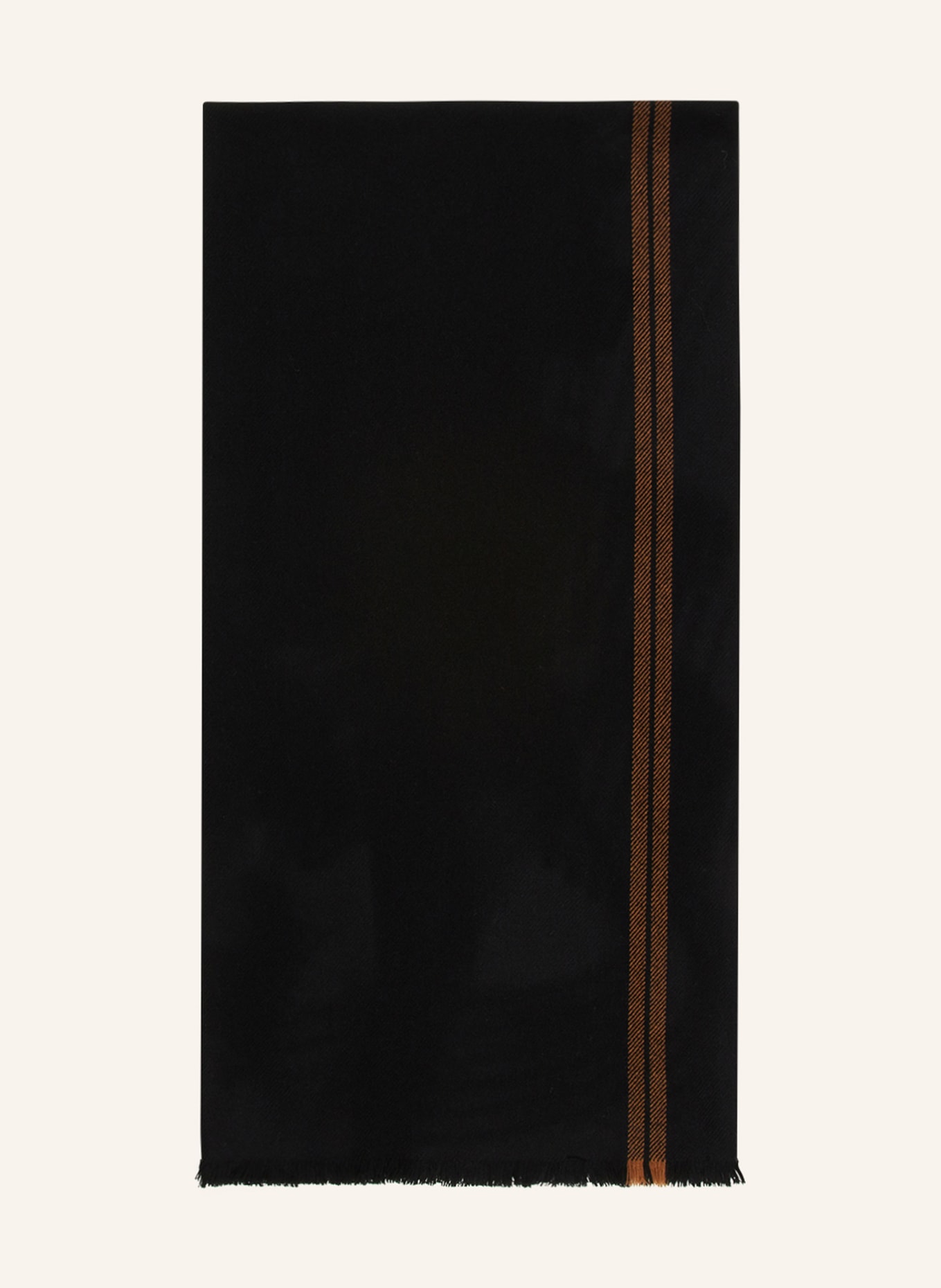 ZEGNA Cashmere scarf, Color: BLACK/ BROWN (Image 1)