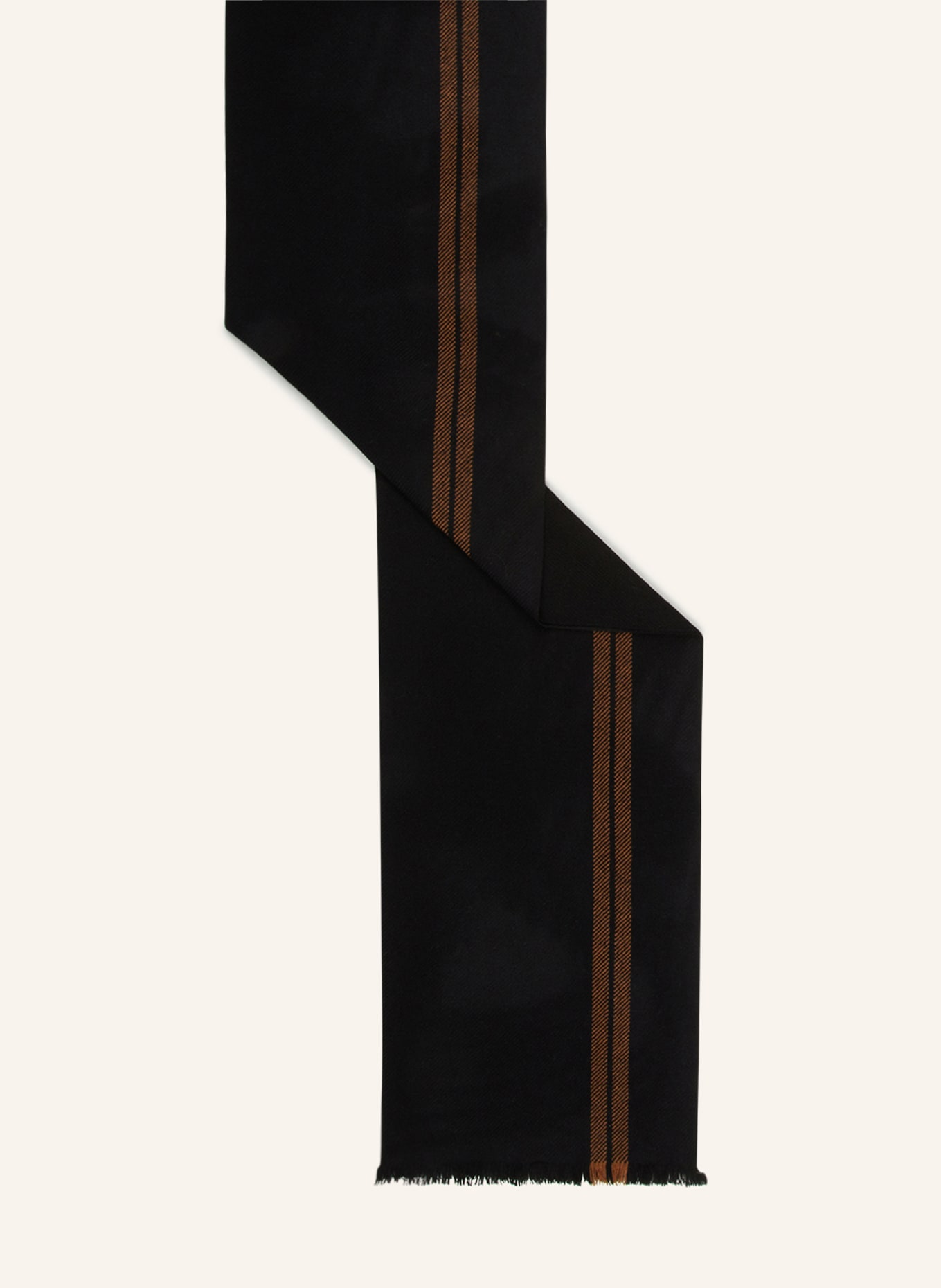 ZEGNA Cashmere scarf, Color: BLACK/ BROWN (Image 2)