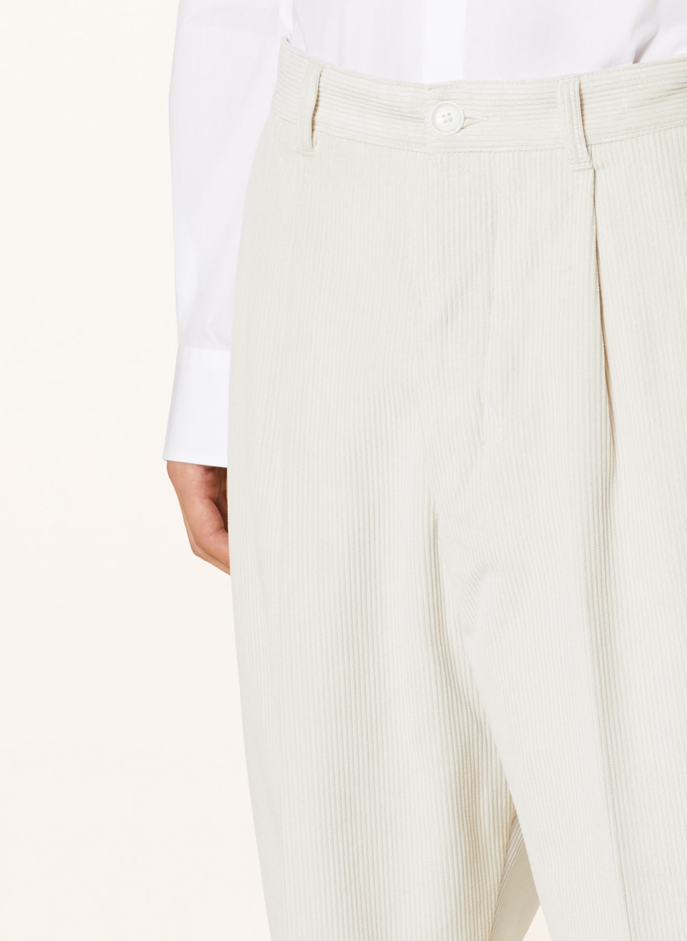 AMI PARIS Corduroy trousers extra slim fit, Color: ECRU (Image 5)