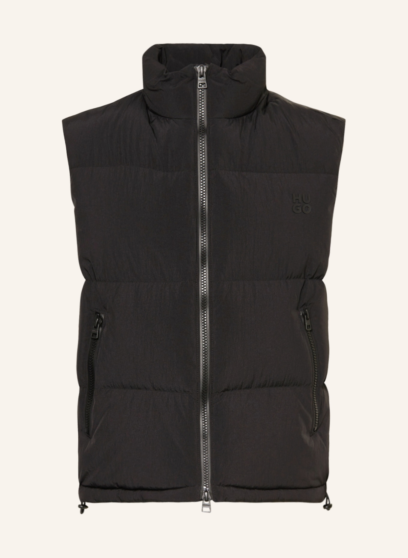 HUGO Down vest BIRONTINO, Color: BLACK (Image 1)