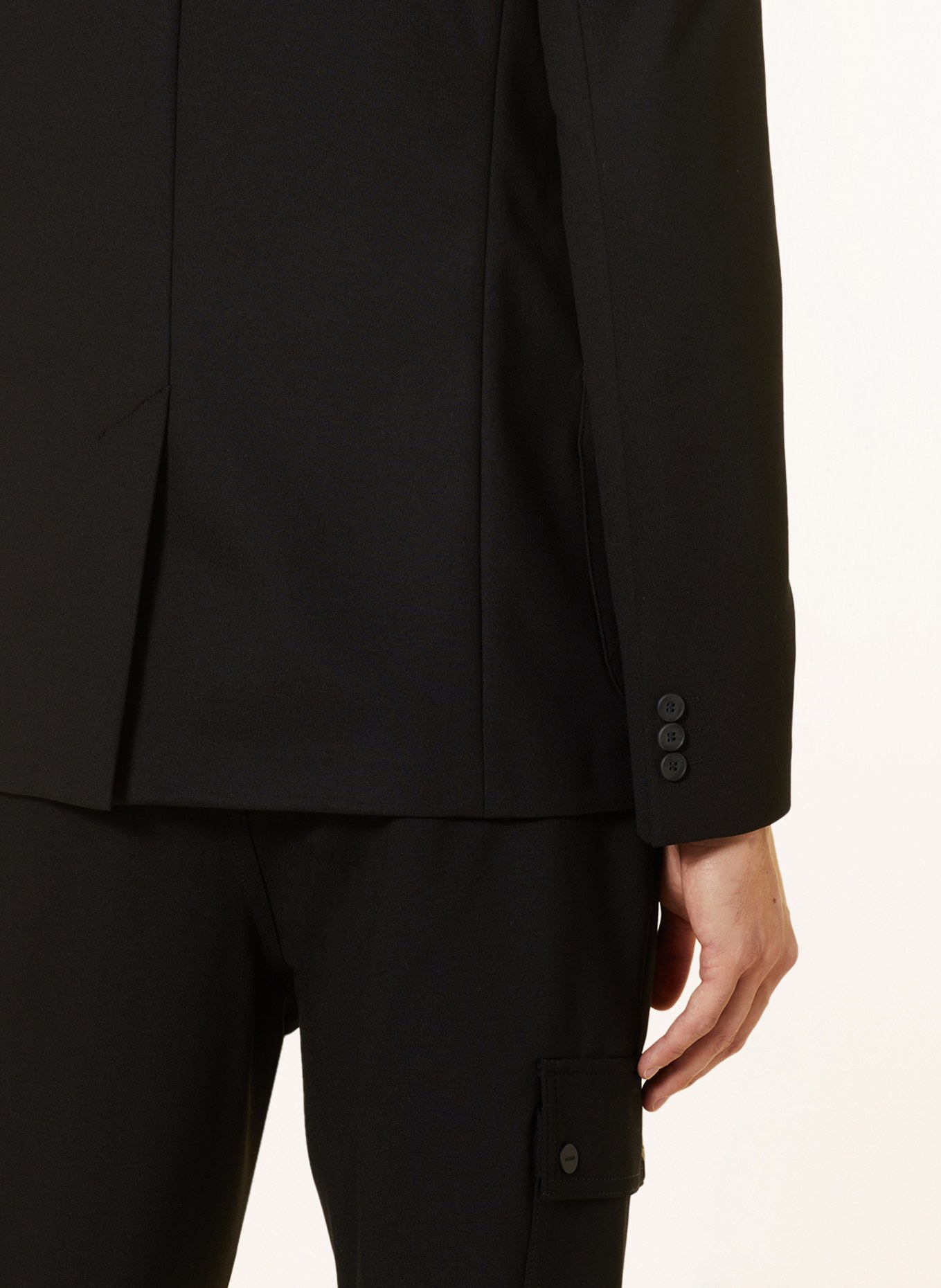 HUGO Jerseysakko HAGALTO Slim Fit, Farbe: 001 BLACK (Bild 5)