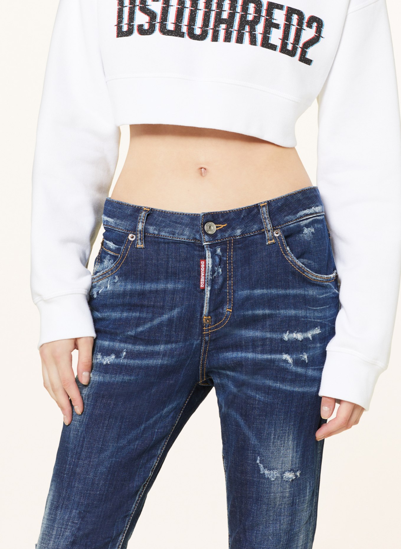 DSQUARED2 7/8 jeans COOL GIRL, Color: 470 NAVY BLUE (Image 5)
