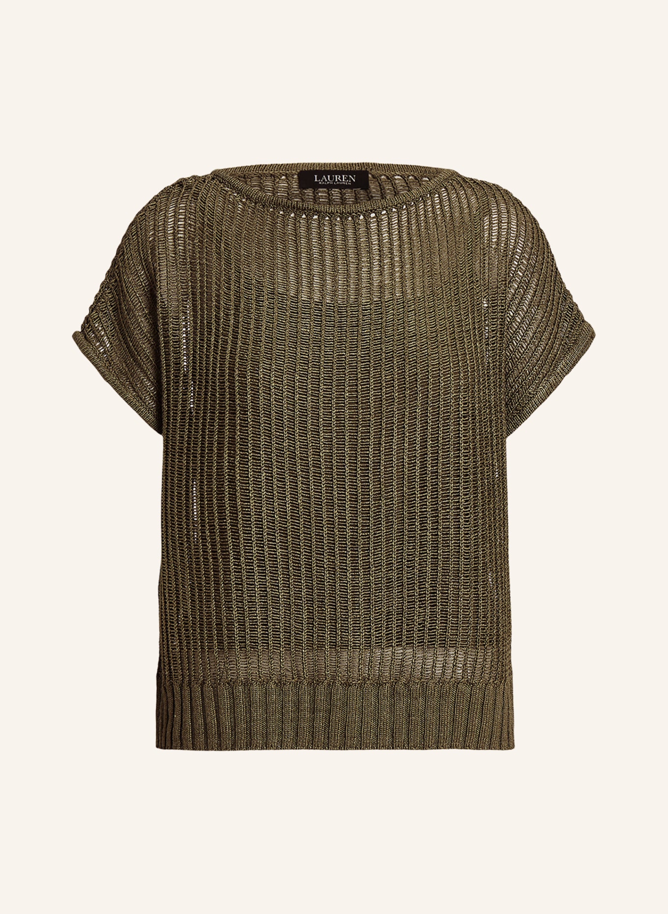 LAUREN RALPH LAUREN Strickshirt, Farbe: OLIV (Bild 1)