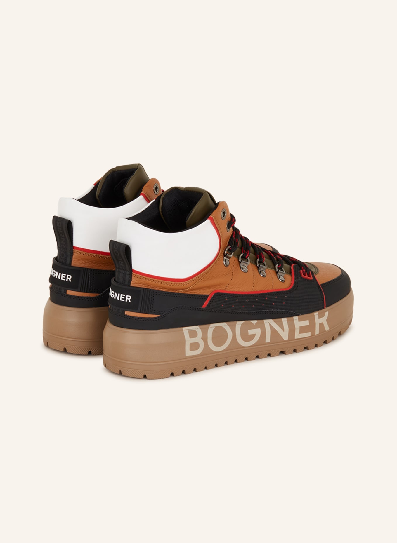 BOGNER Hightop-Sneaker ANTWERP M 7, Farbe: BRAUN/ SCHWARZ/ WEISS (Bild 2)