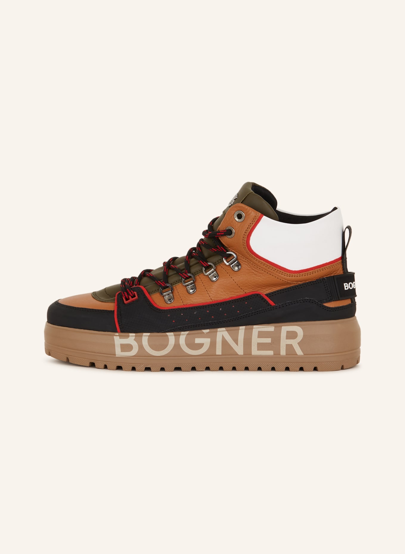 BOGNER Hightop-Sneaker ANTWERP M 7, Farbe: BRAUN/ SCHWARZ/ WEISS (Bild 4)