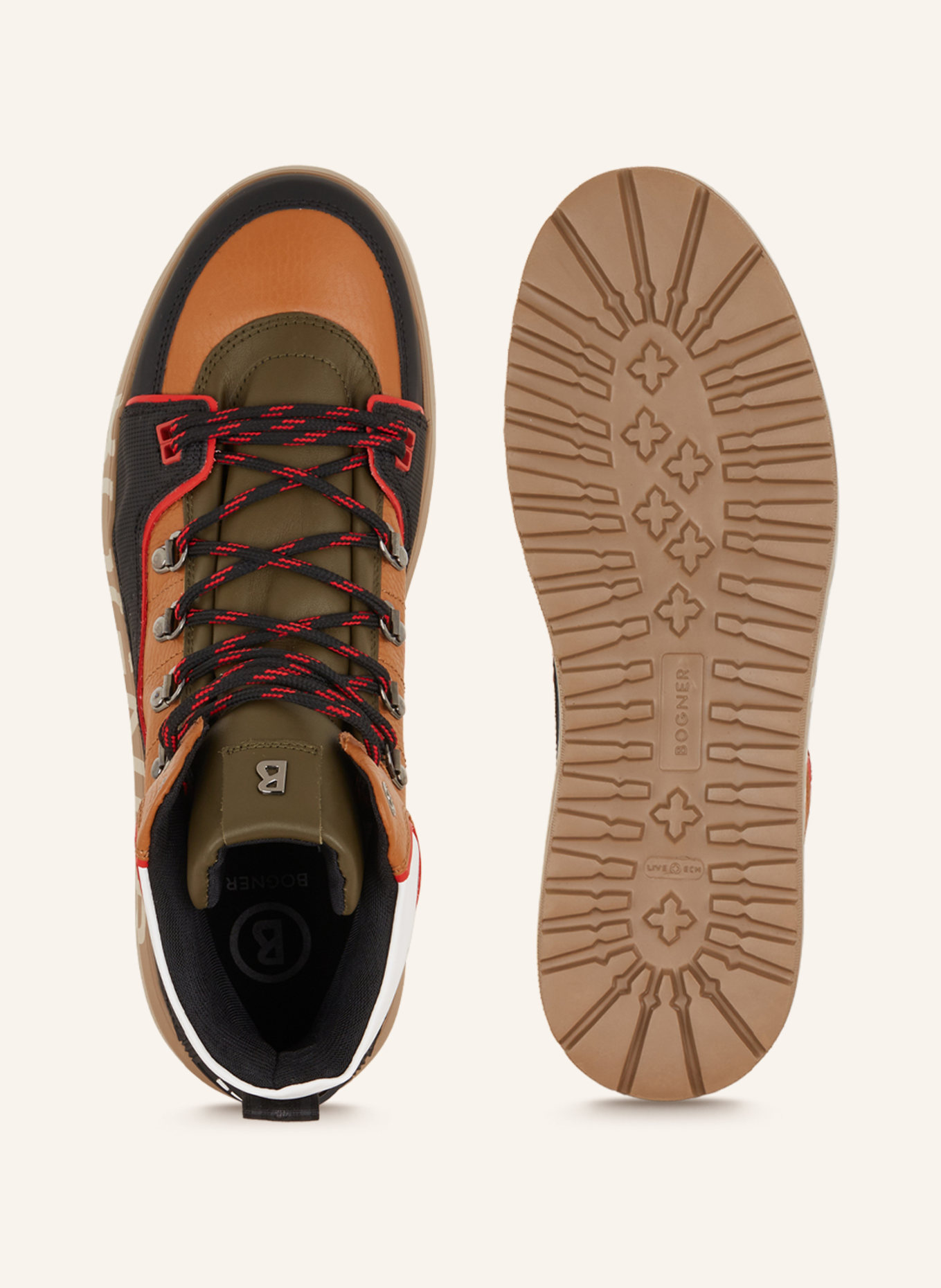 BOGNER Hightop-Sneaker ANTWERP M 7, Farbe: BRAUN/ SCHWARZ/ WEISS (Bild 5)