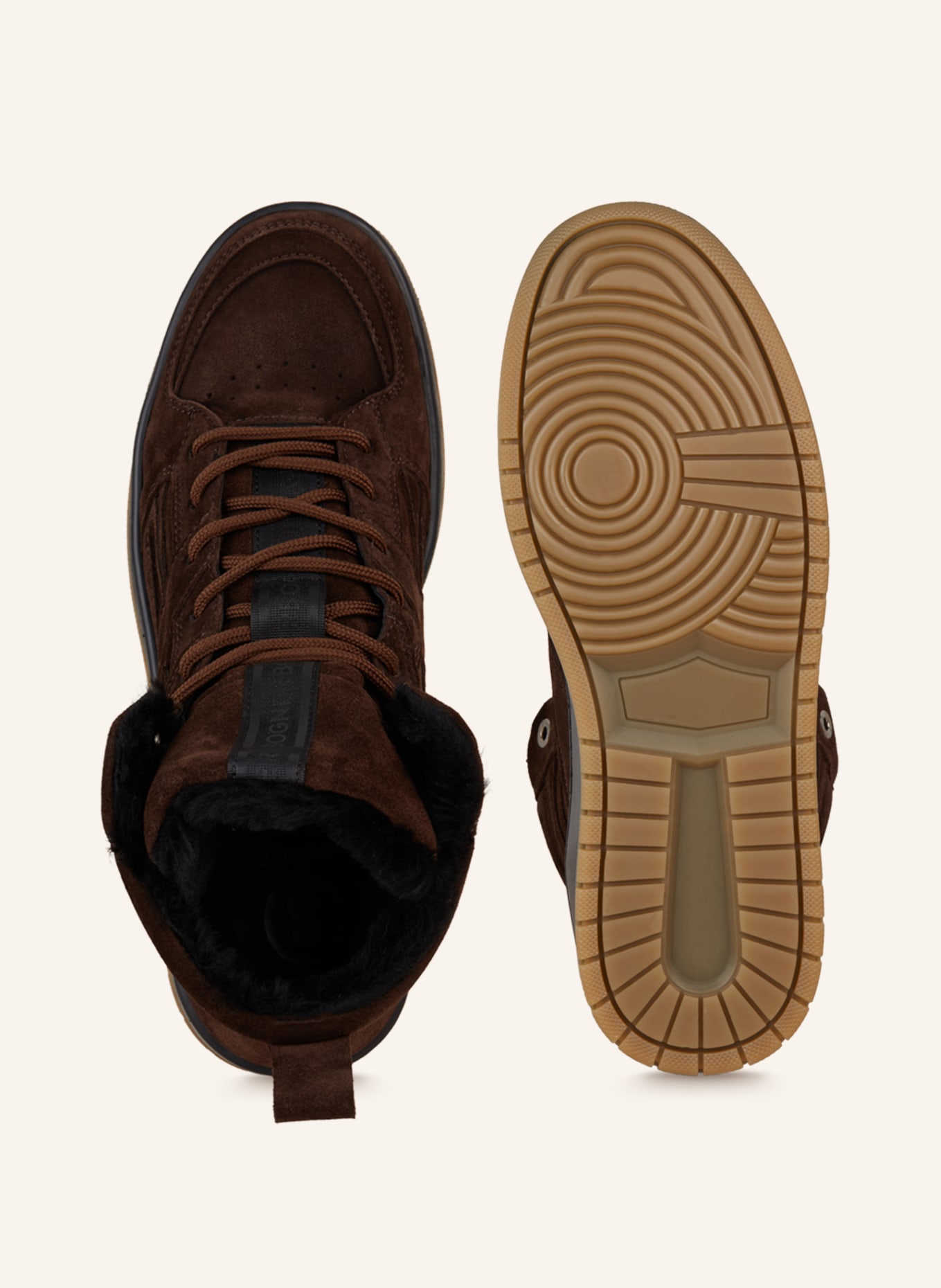 BOGNER Vysoké sneakersy LOS ANGELES s pravou kožešinou, Barva: TMAVĚ HNĚDÁ (Obrázek 5)
