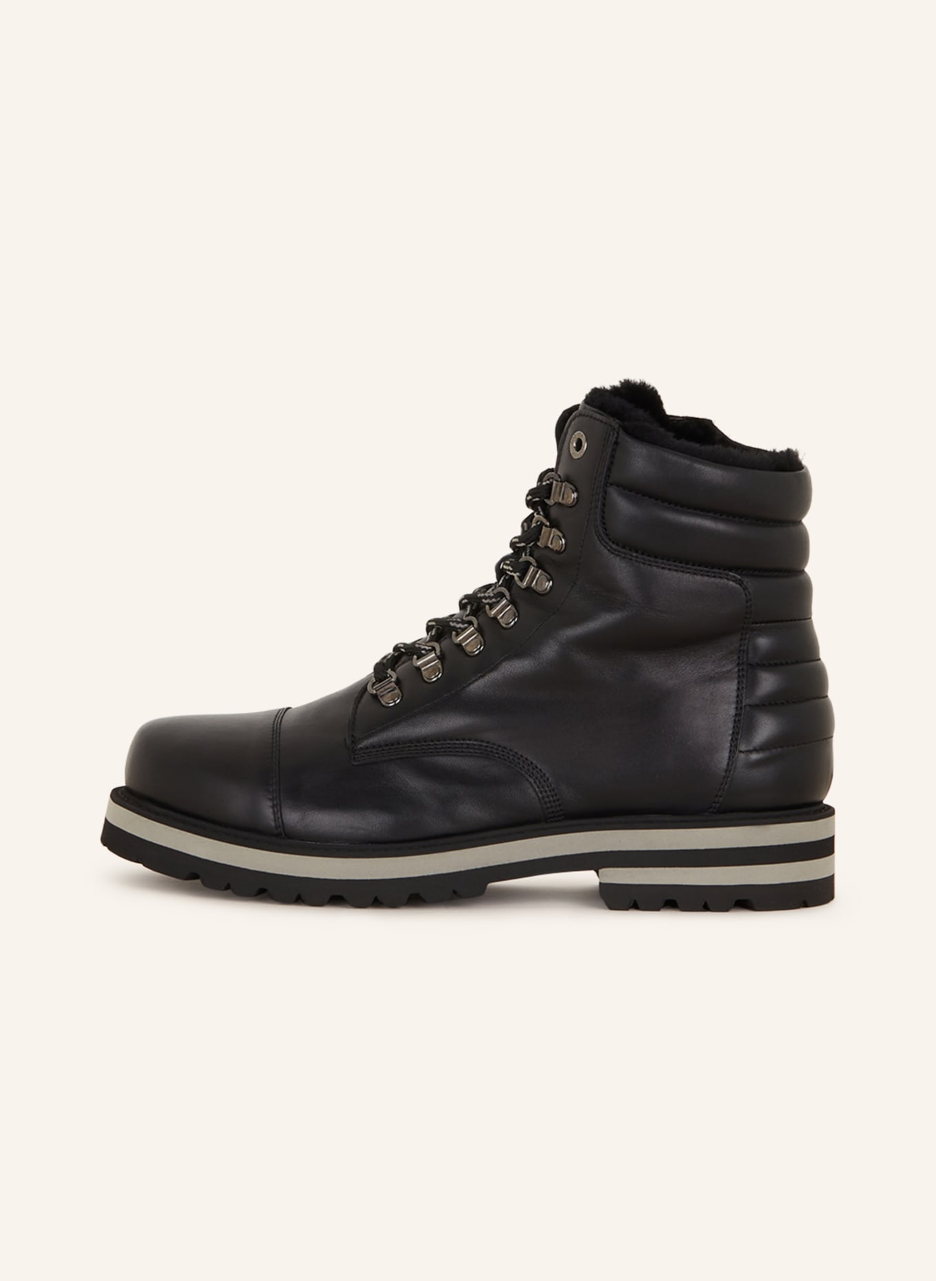 BOGNER Lace-up boots COURCHEVEL 17 with real fur, Color: BLACK (Image 4)