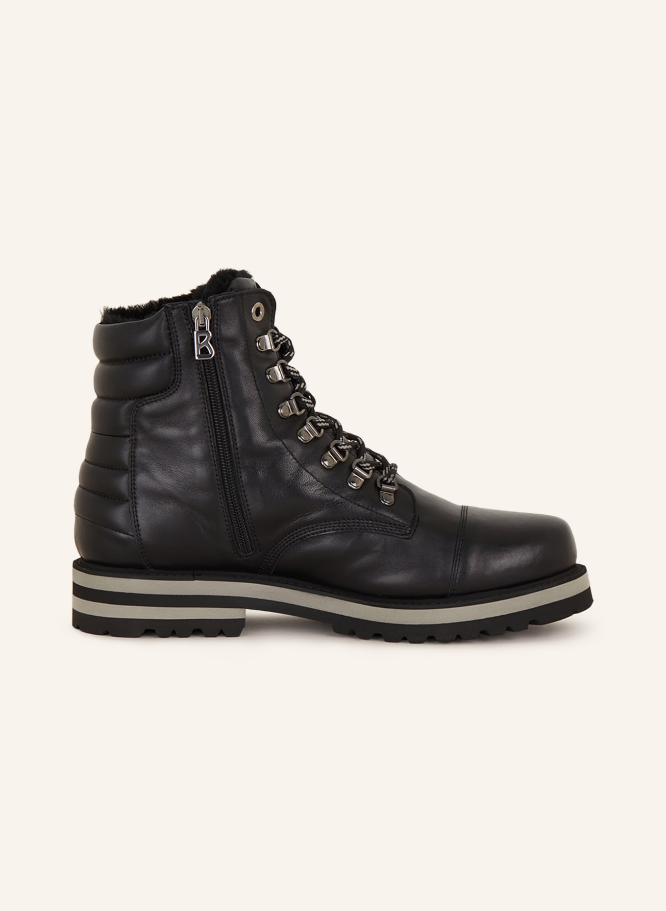BOGNER Lace-up boots COURCHEVEL 17 with real fur, Color: BLACK (Image 5)