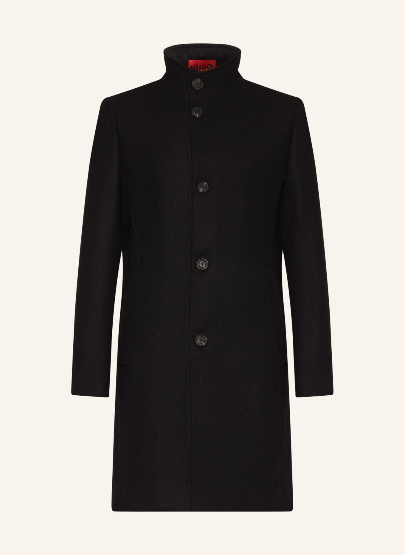 HUGO Wool coat MINTRAX, Color: BLACK (Image 1)