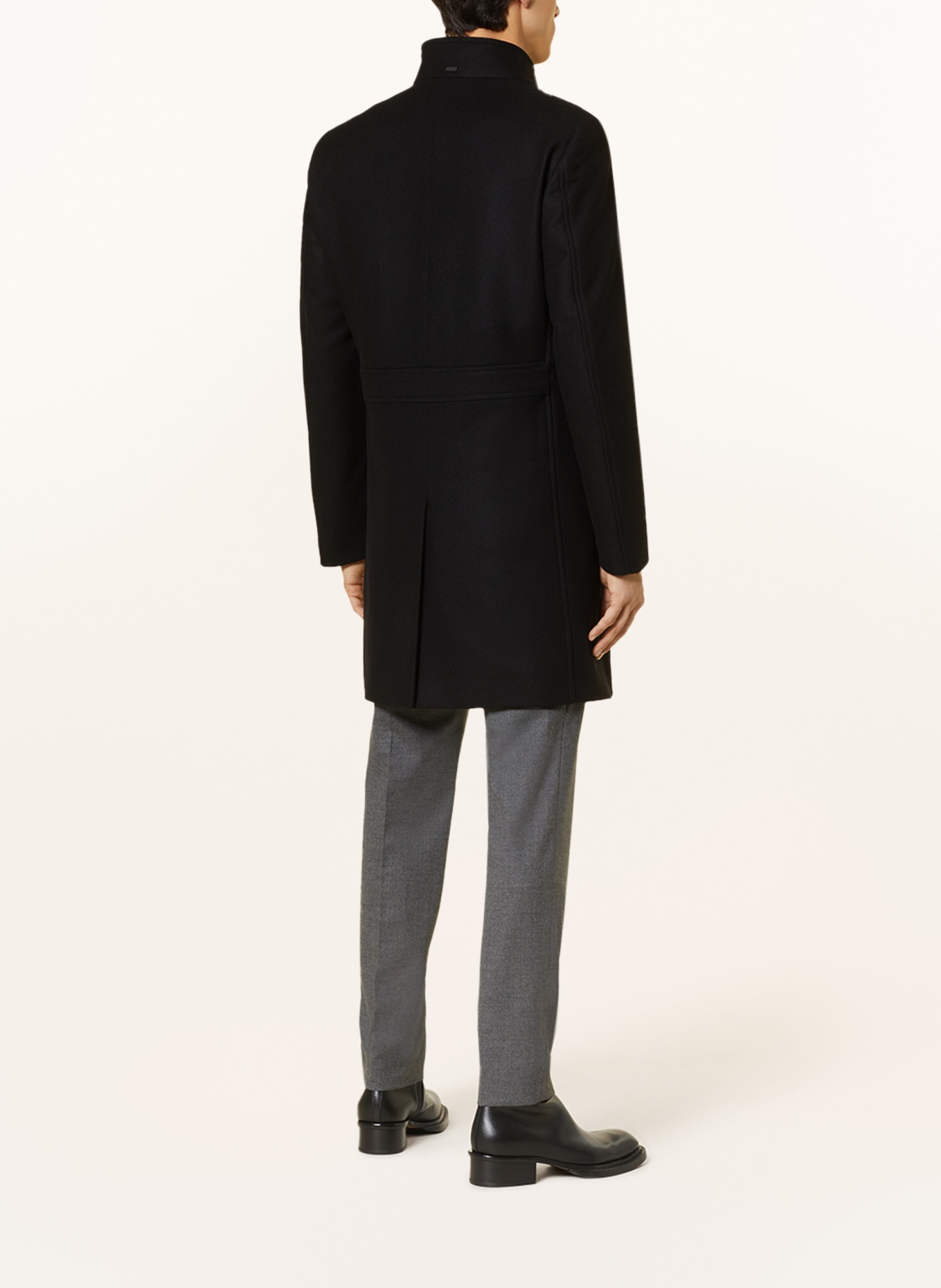 HUGO Wool coat MINTRAX, Color: BLACK (Image 3)