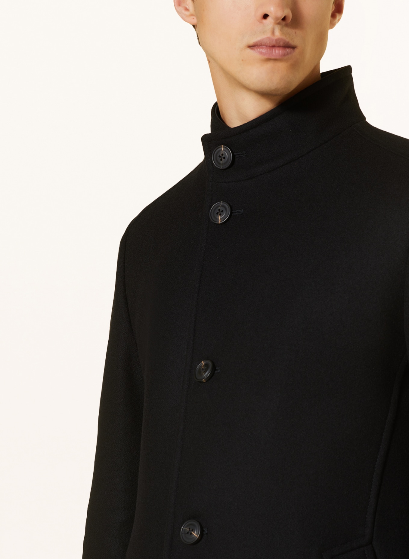 HUGO Wool coat MINTRAX, Color: BLACK (Image 4)
