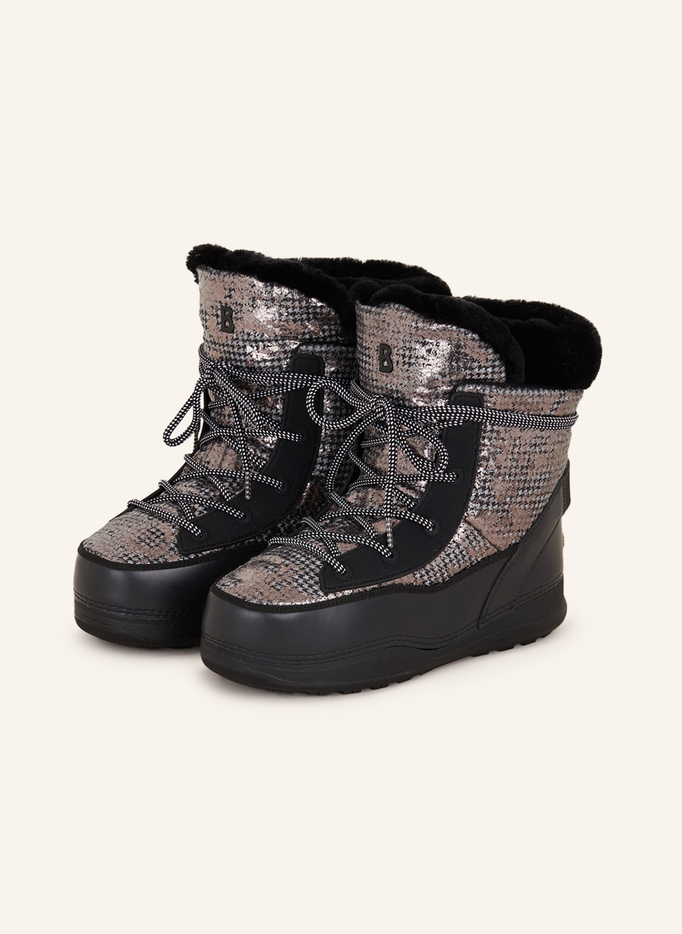 BOGNER Lace-up boots VERBIER 2, Color: BLACK/ SILVER (Image 1)