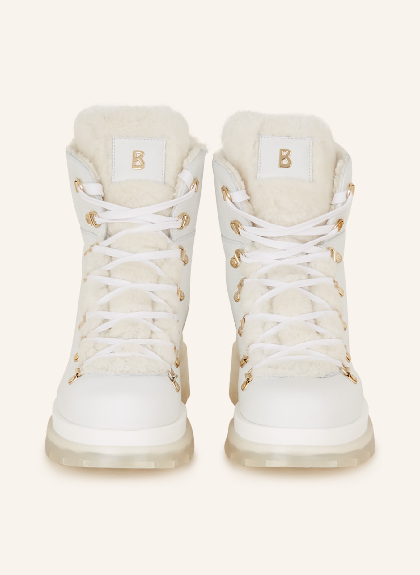 BOGNER Lace-up boots SWANSEA 4 with real fur, Color: WHITE (Image 3)