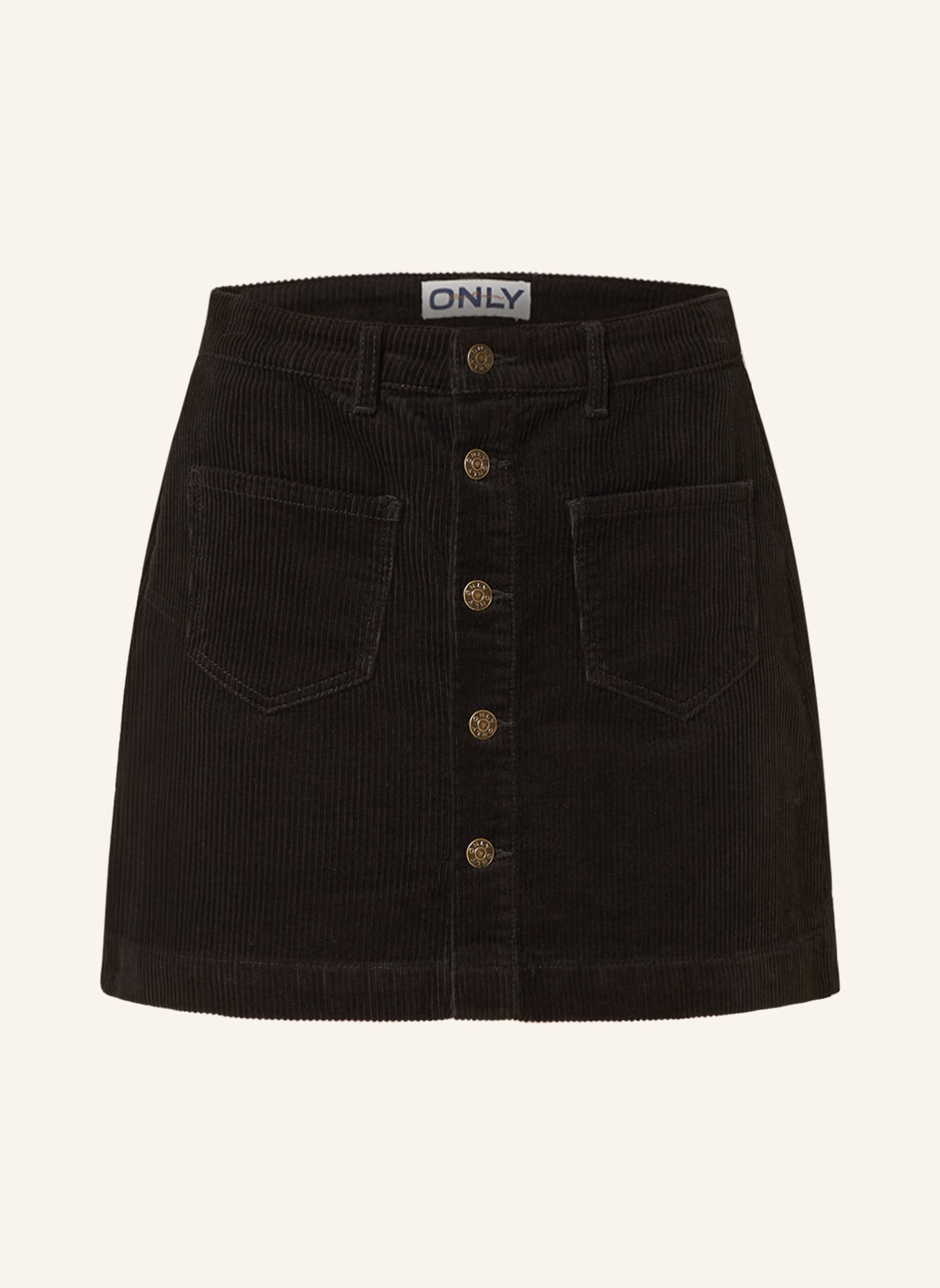 ONLY Corduroy skirt, Color: BLACK (Image 1)