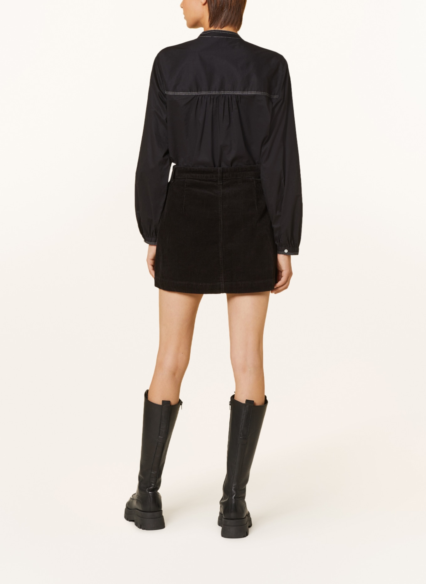 ONLY Corduroy skirt, Color: BLACK (Image 3)