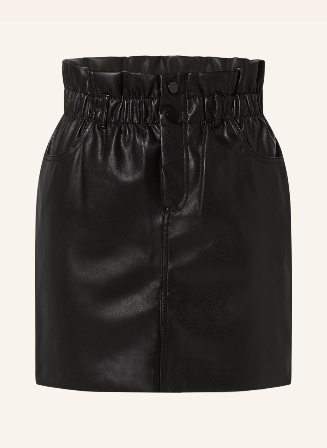 ONLY Skirt in leather look, Color: BLACK (Image 1)