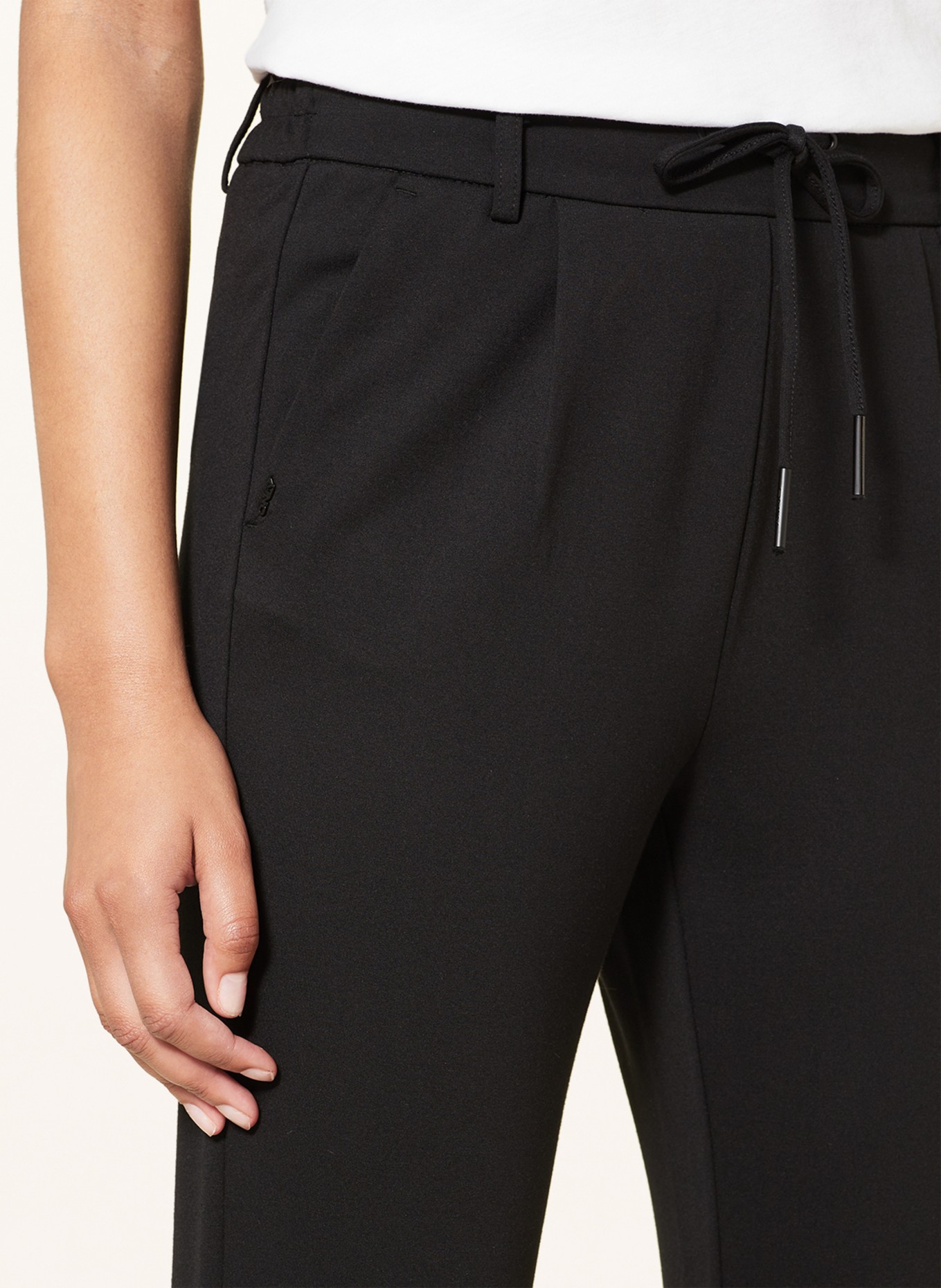 ONLY Jersey pants in jogger style, Color: BLACK (Image 5)