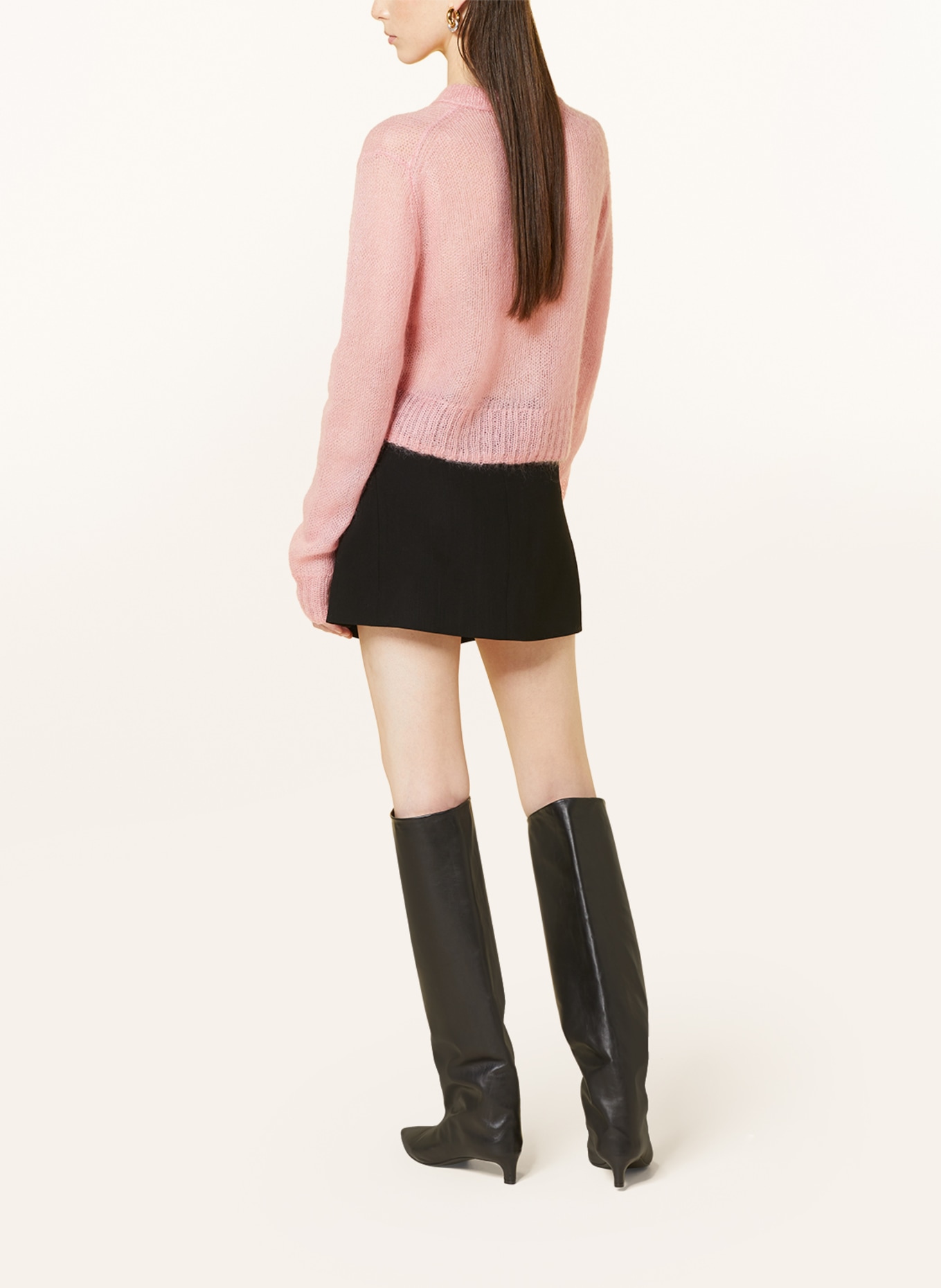 Acne Studios Cropped sweater, Color: PINK (Image 3)