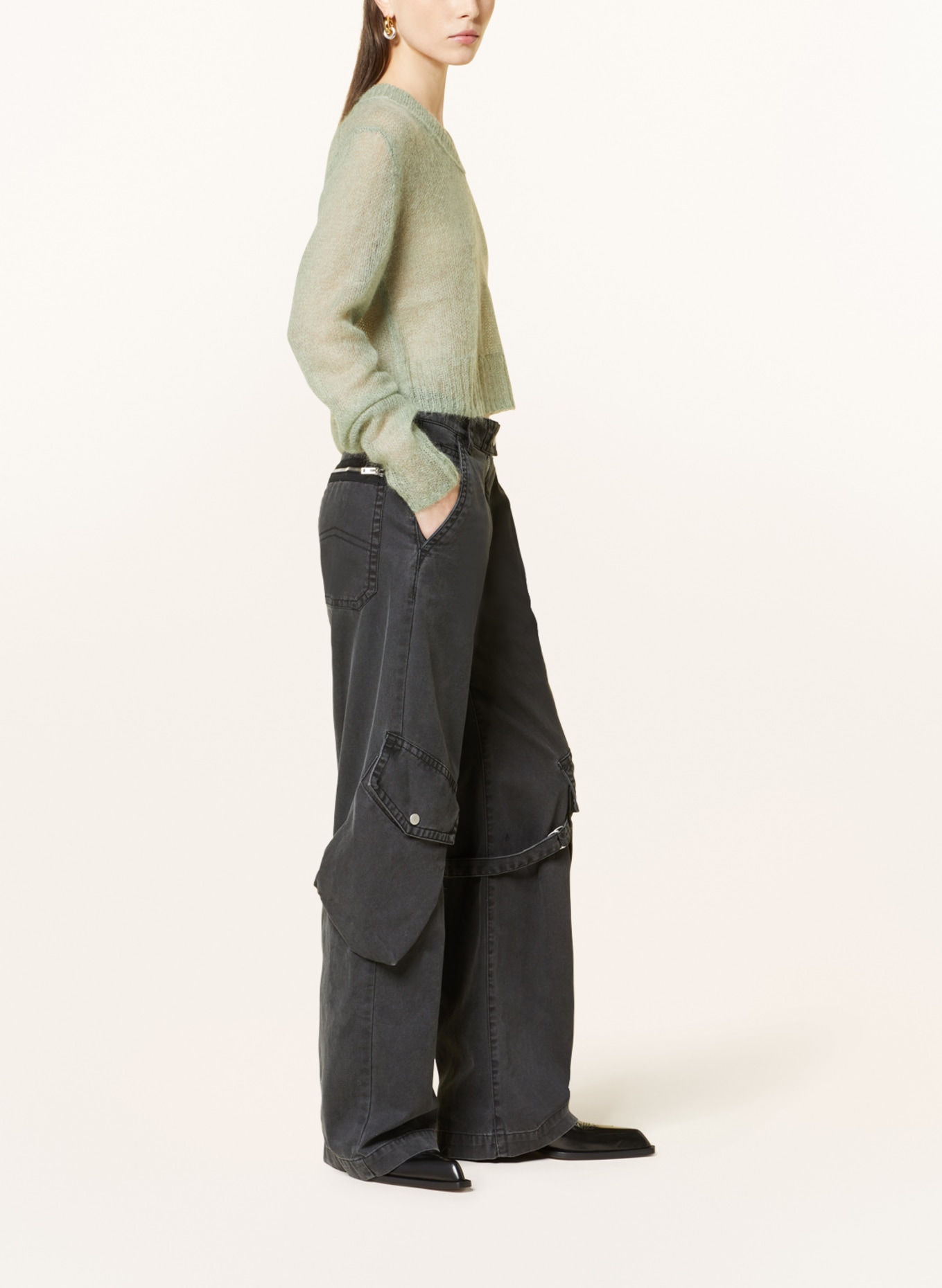 Acne Studios Cargo pants, Color: 969 washed black (Image 4)