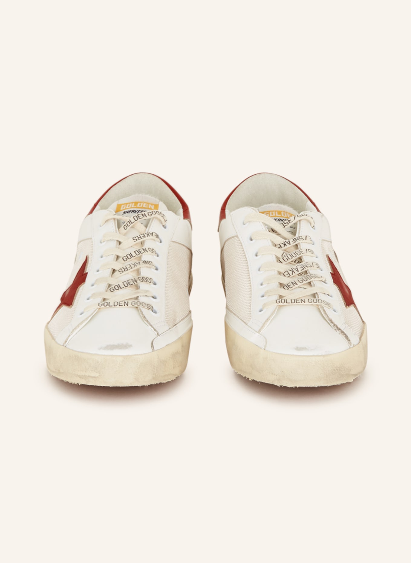 GOLDEN GOOSE Sneakers SUPER-STAR, Color: WHITE/ DARK RED (Image 3)