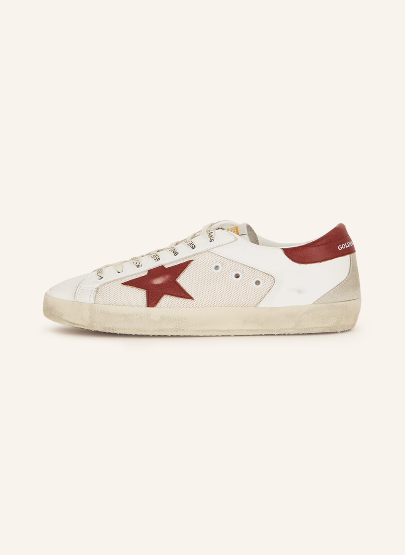 GOLDEN GOOSE Sneakers SUPER-STAR, Color: WHITE/ DARK RED (Image 4)