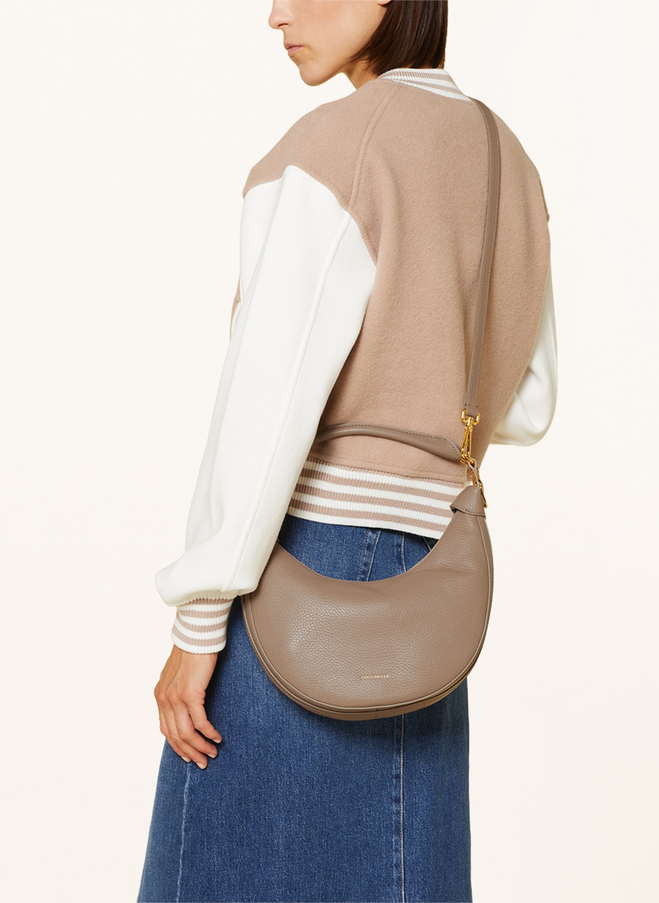 COCCINELLE Hobo bag, Color: TAUPE (Image 4)