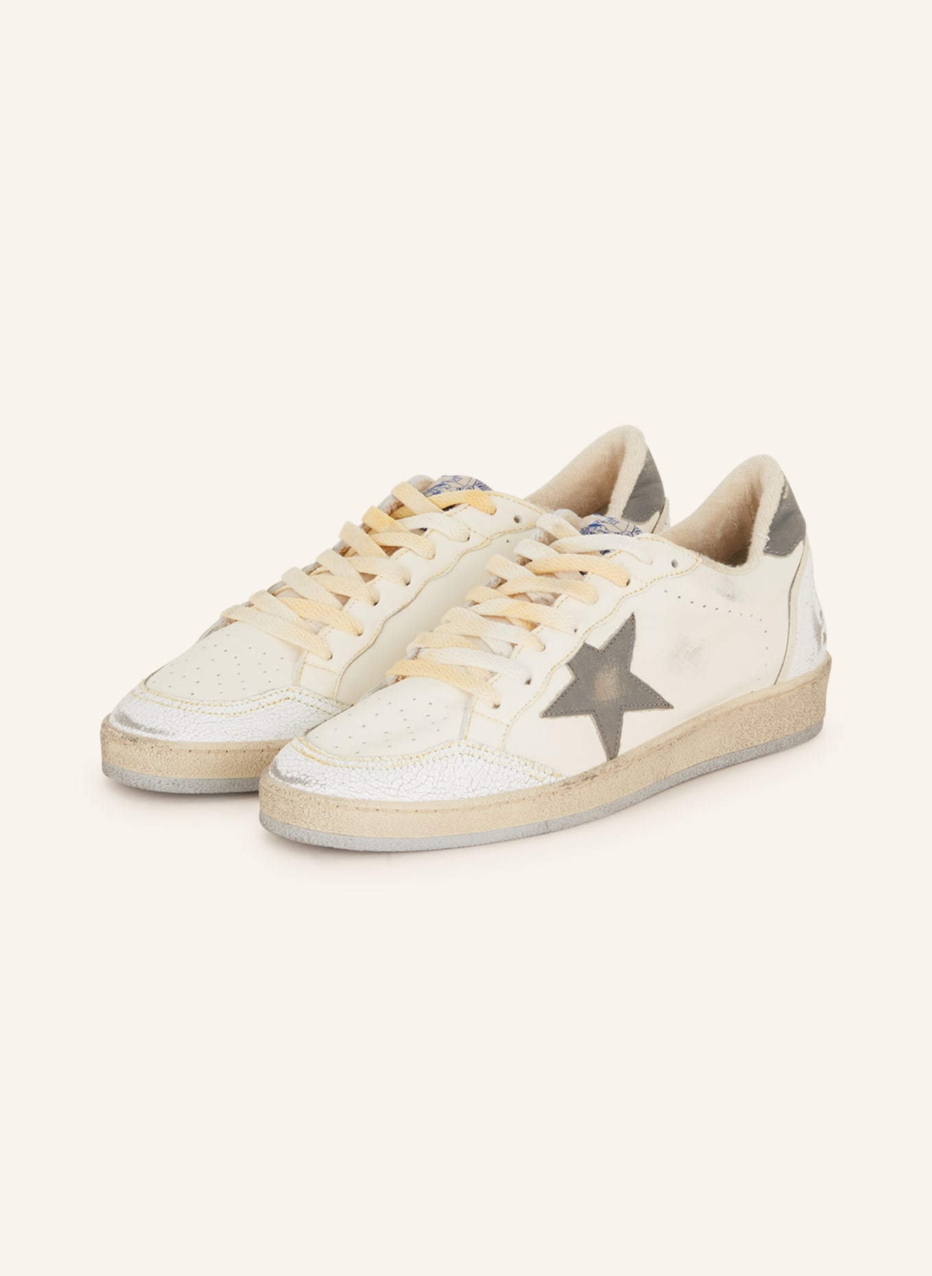 GOLDEN GOOSE Sneakers BALL STAR in white gray