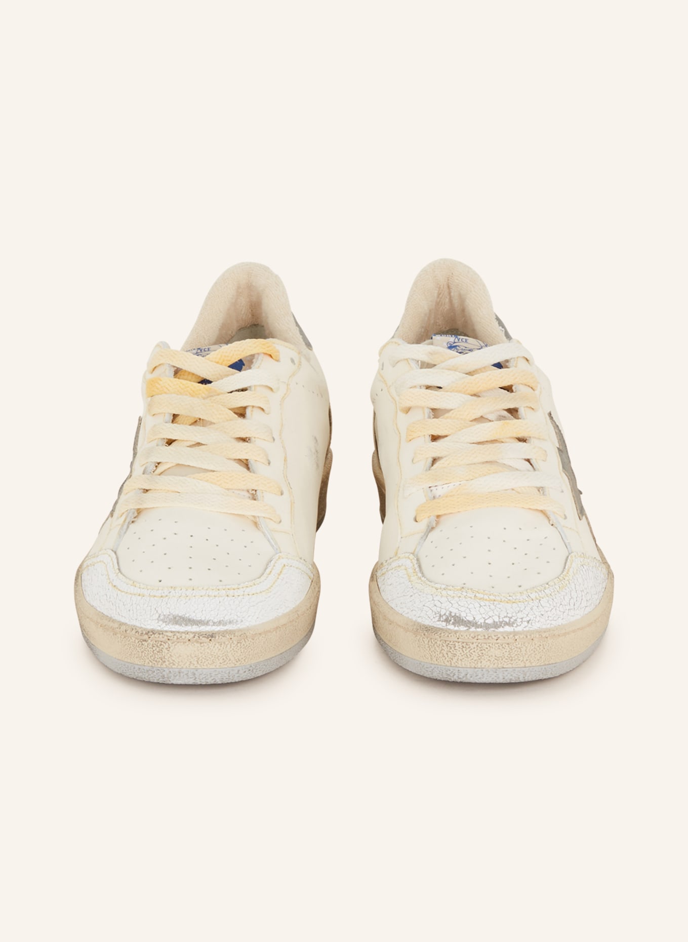 Golden goose discount white trainers