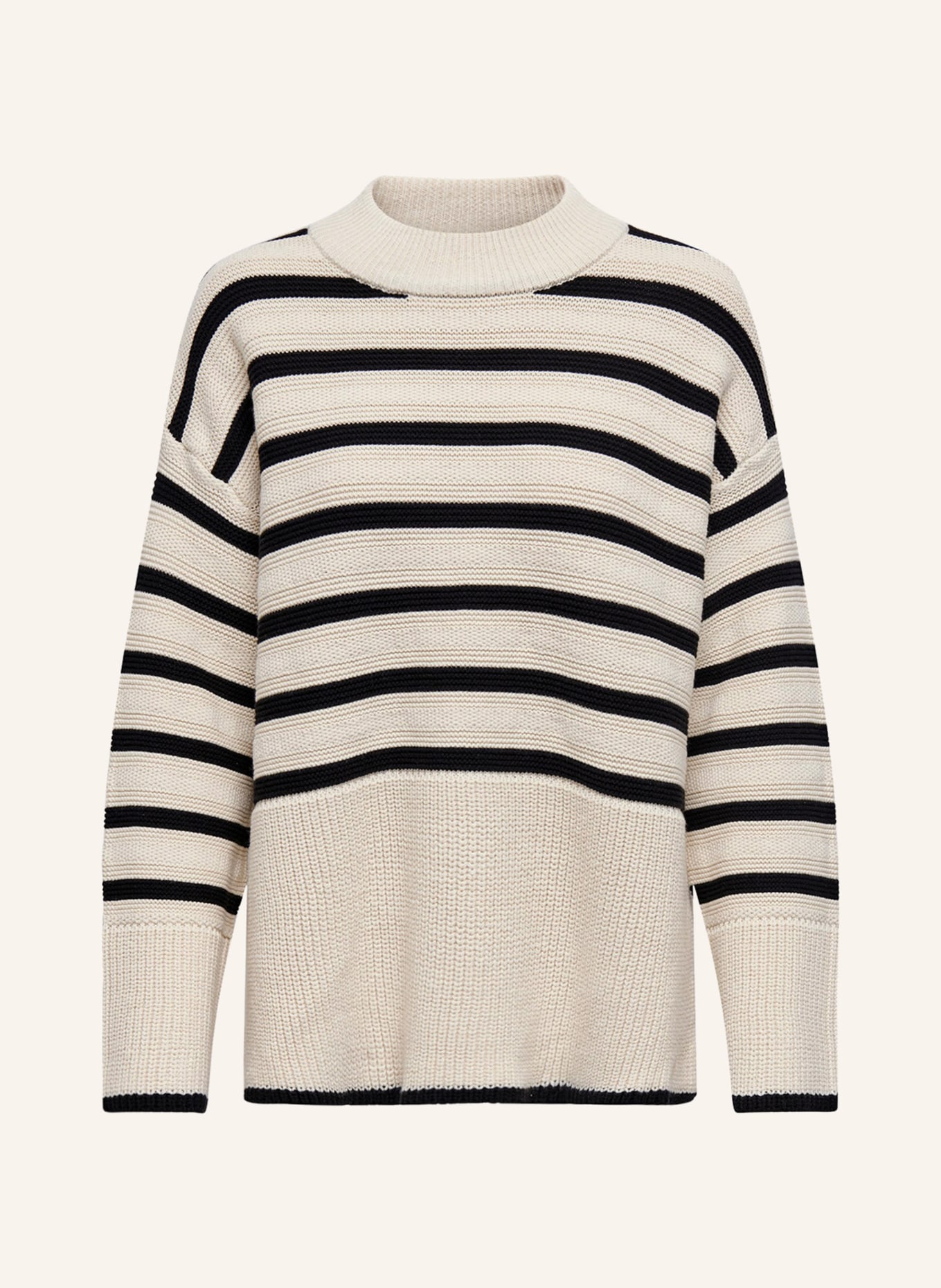 ONLY Sweater, Color: ECRU/ BLACK (Image 1)