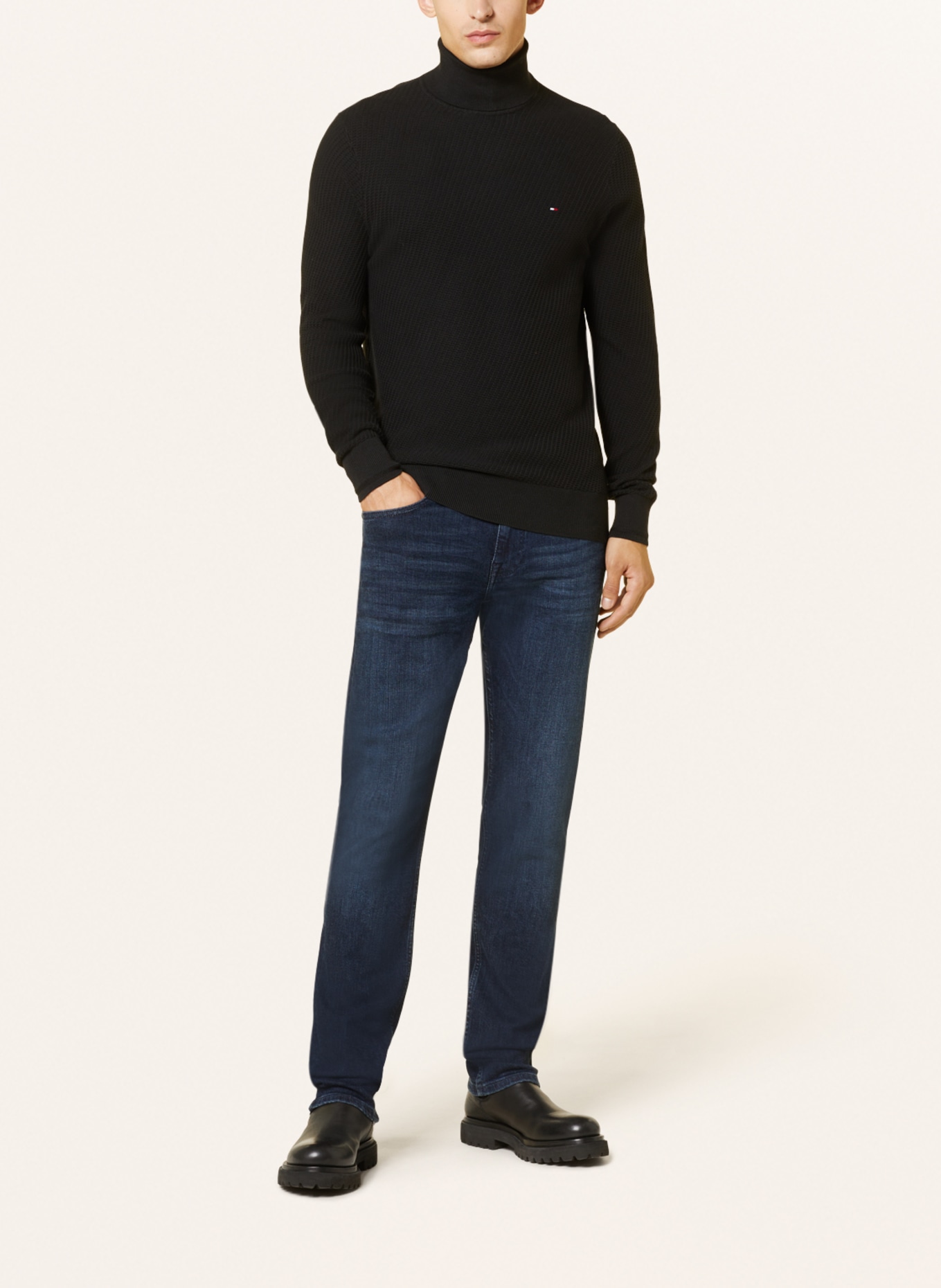 TOMMY HILFIGER Turtleneck sweater, Color: BLACK (Image 2)