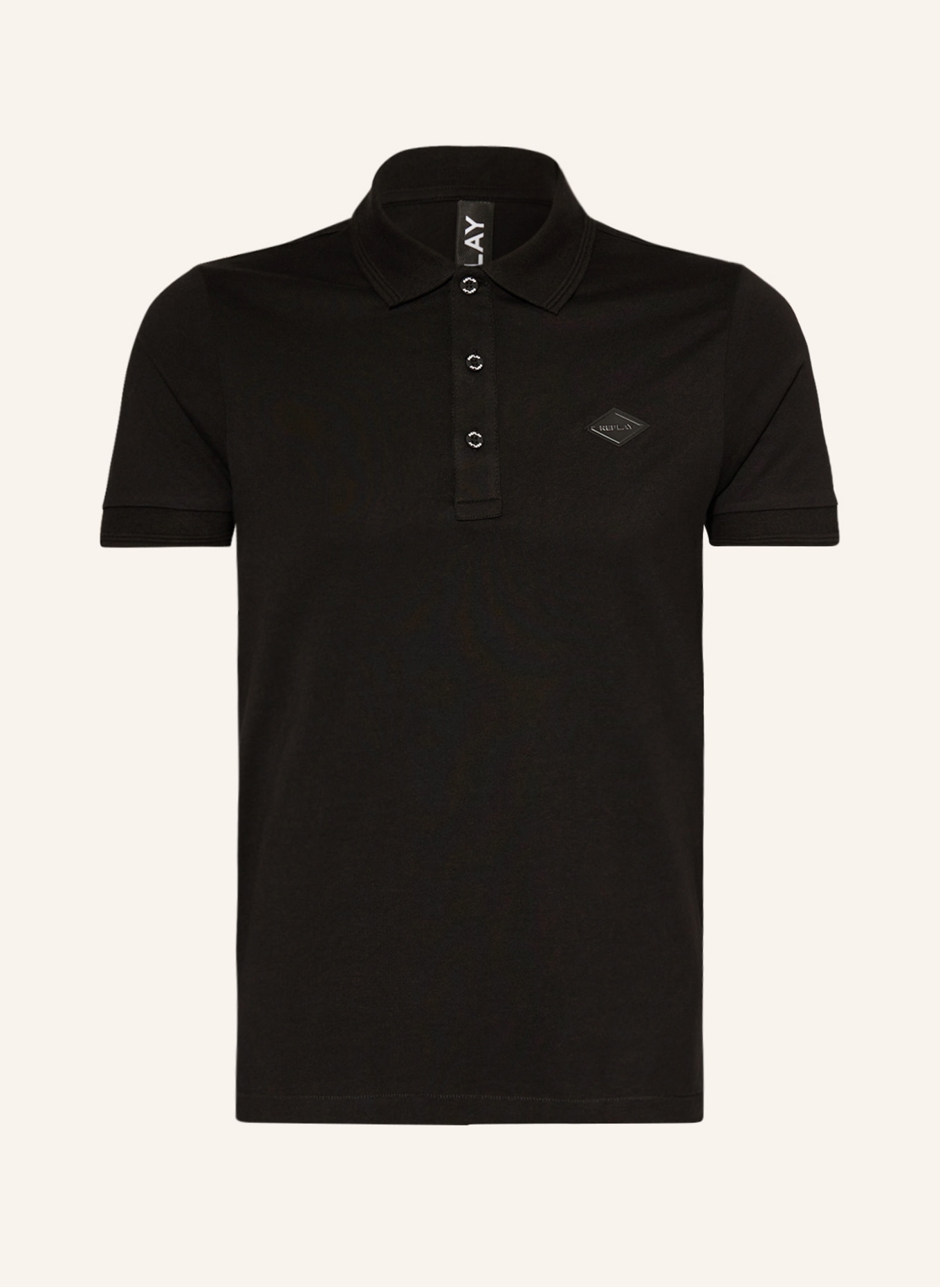 REPLAY Jersey polo shirt, Color: BLACK (Image 1)