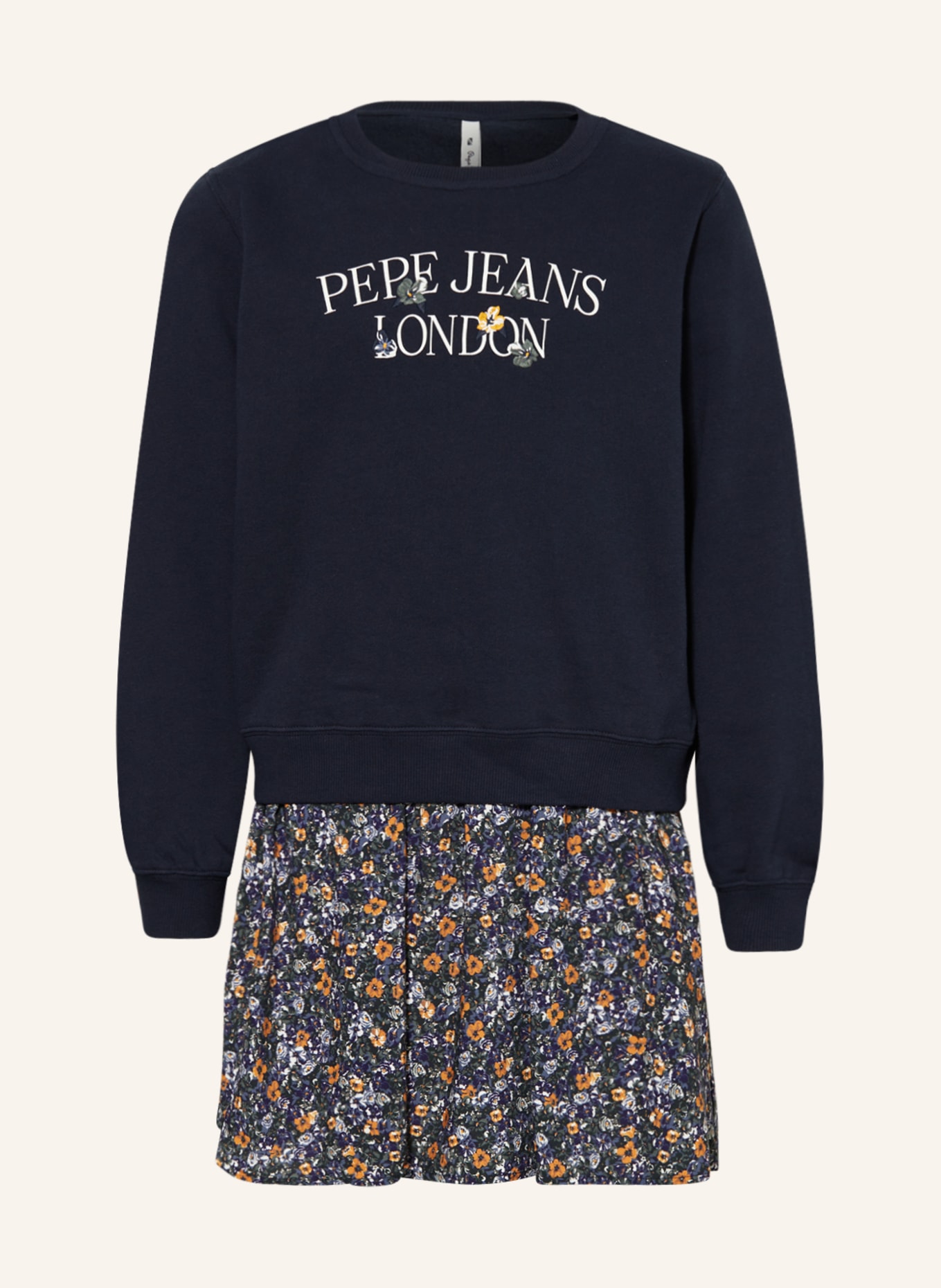 Pepe Jeans Kleid, Farbe: BLAU/ GRÜN/ ORANGE (Bild 1)