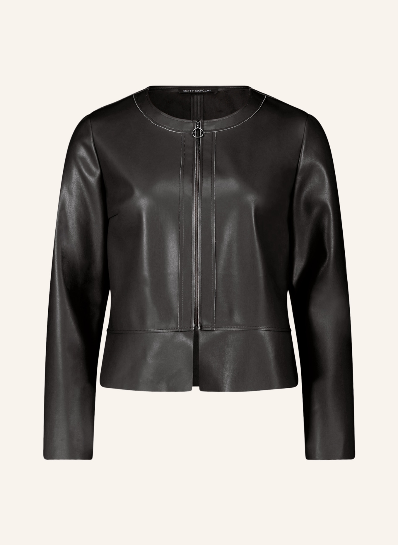 Betty Barclay Jacket in leather look, Color: BLACK (Image 1)