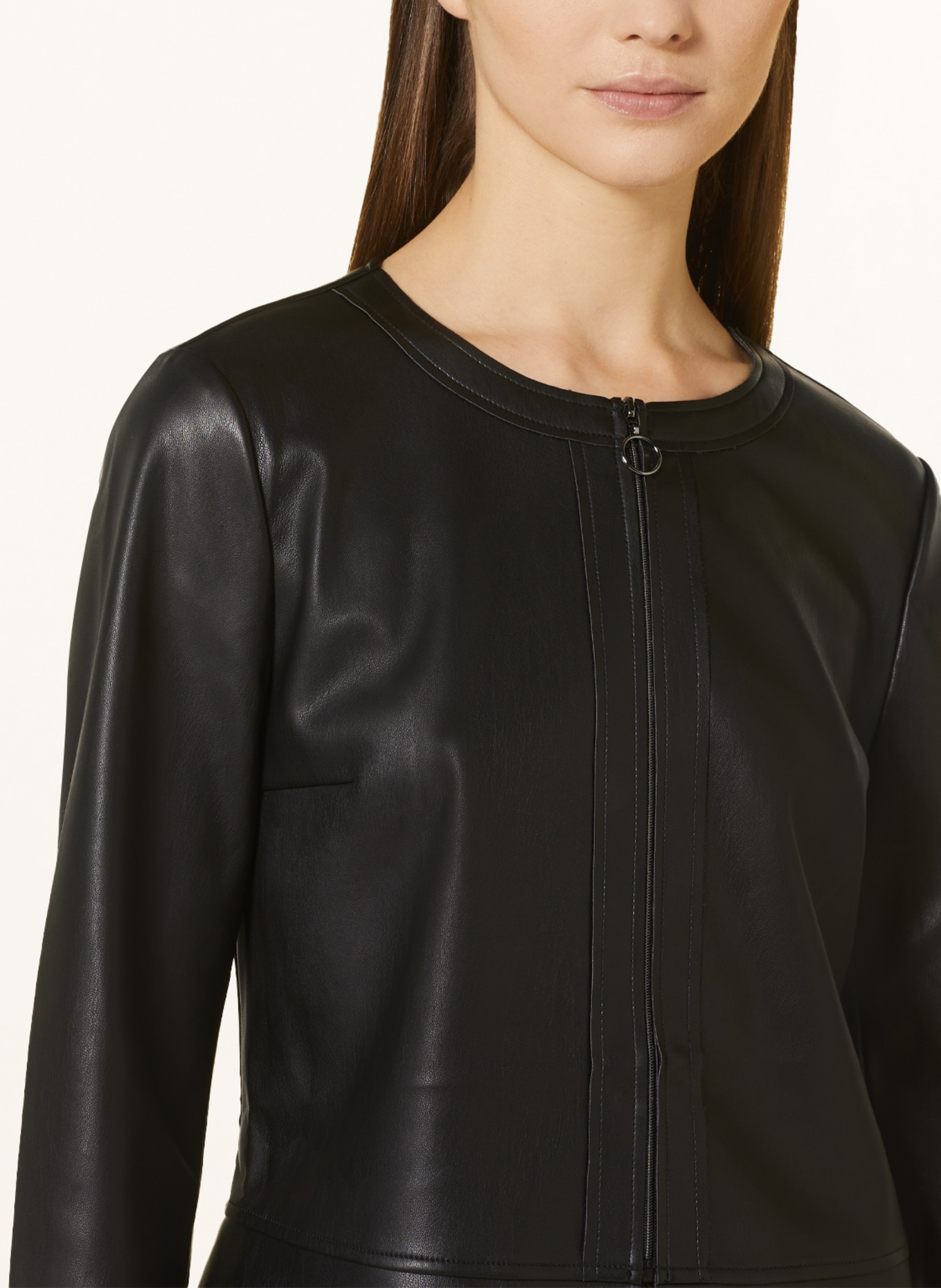 Betty Barclay Jacket in leather look, Color: BLACK (Image 4)