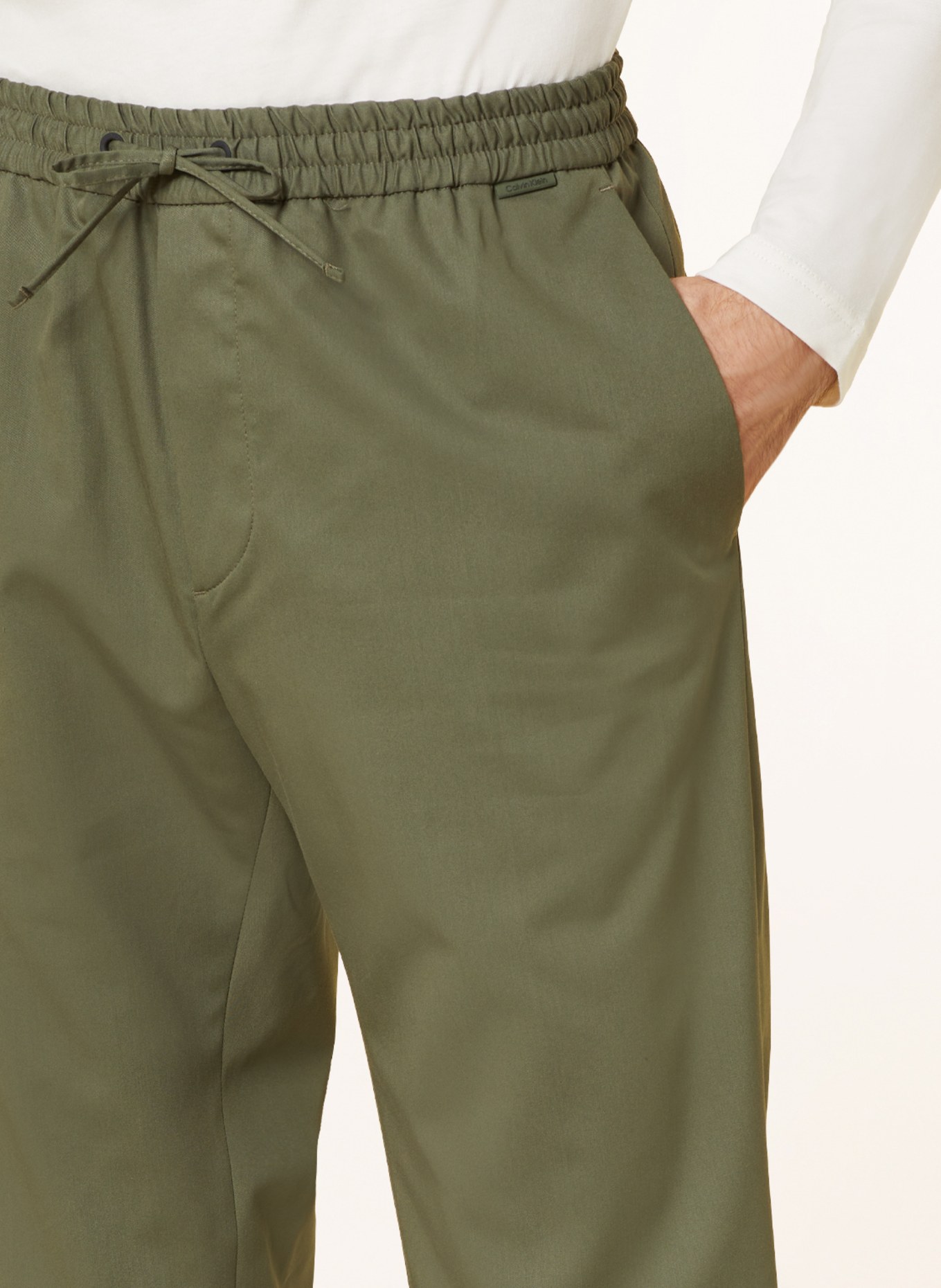 Calvin Klein Pants in jogger style, Color: DARK GREEN (Image 5)