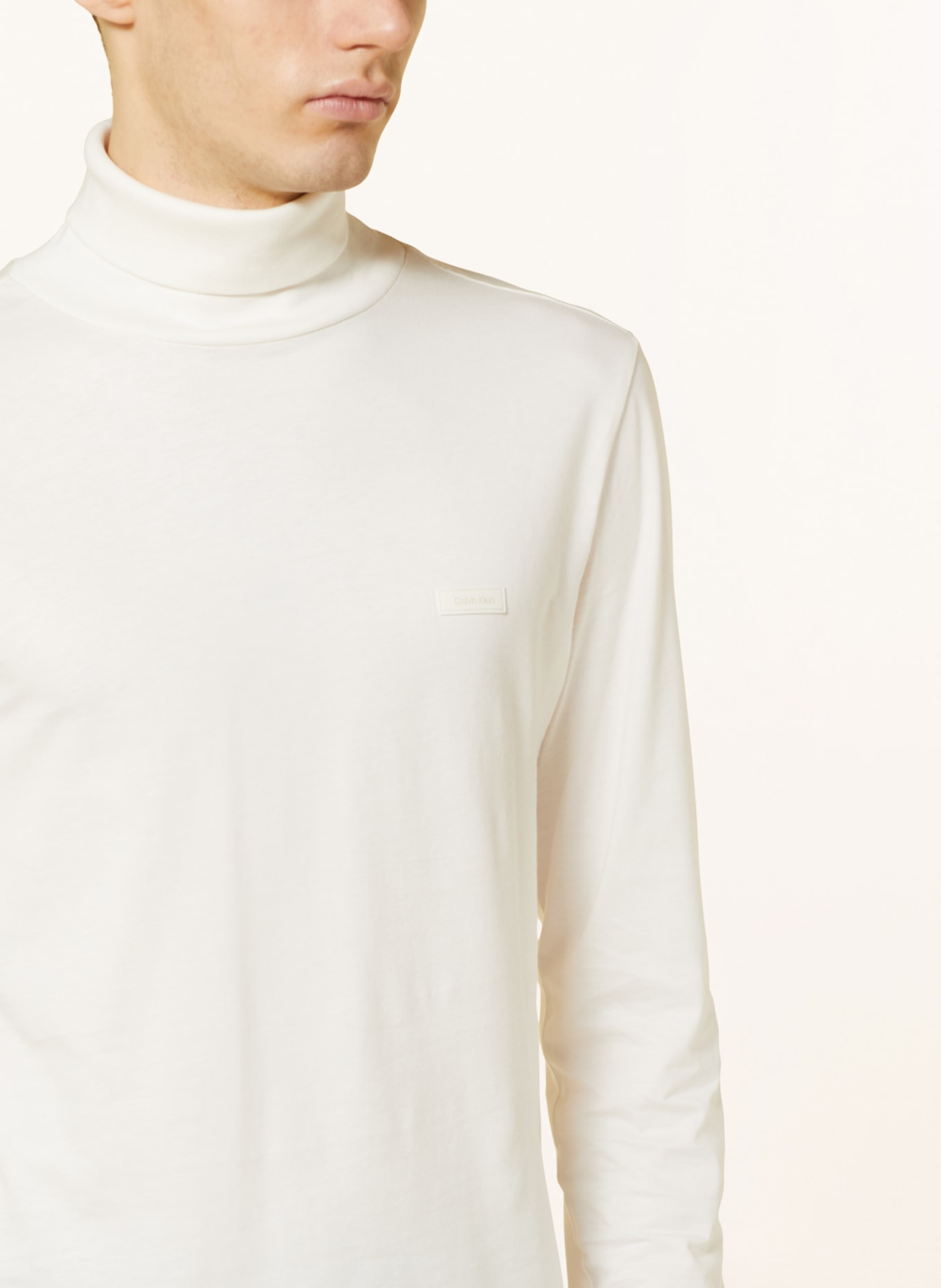 Calvin Klein Rollkragenshirt, Farbe: WEISS (Bild 4)