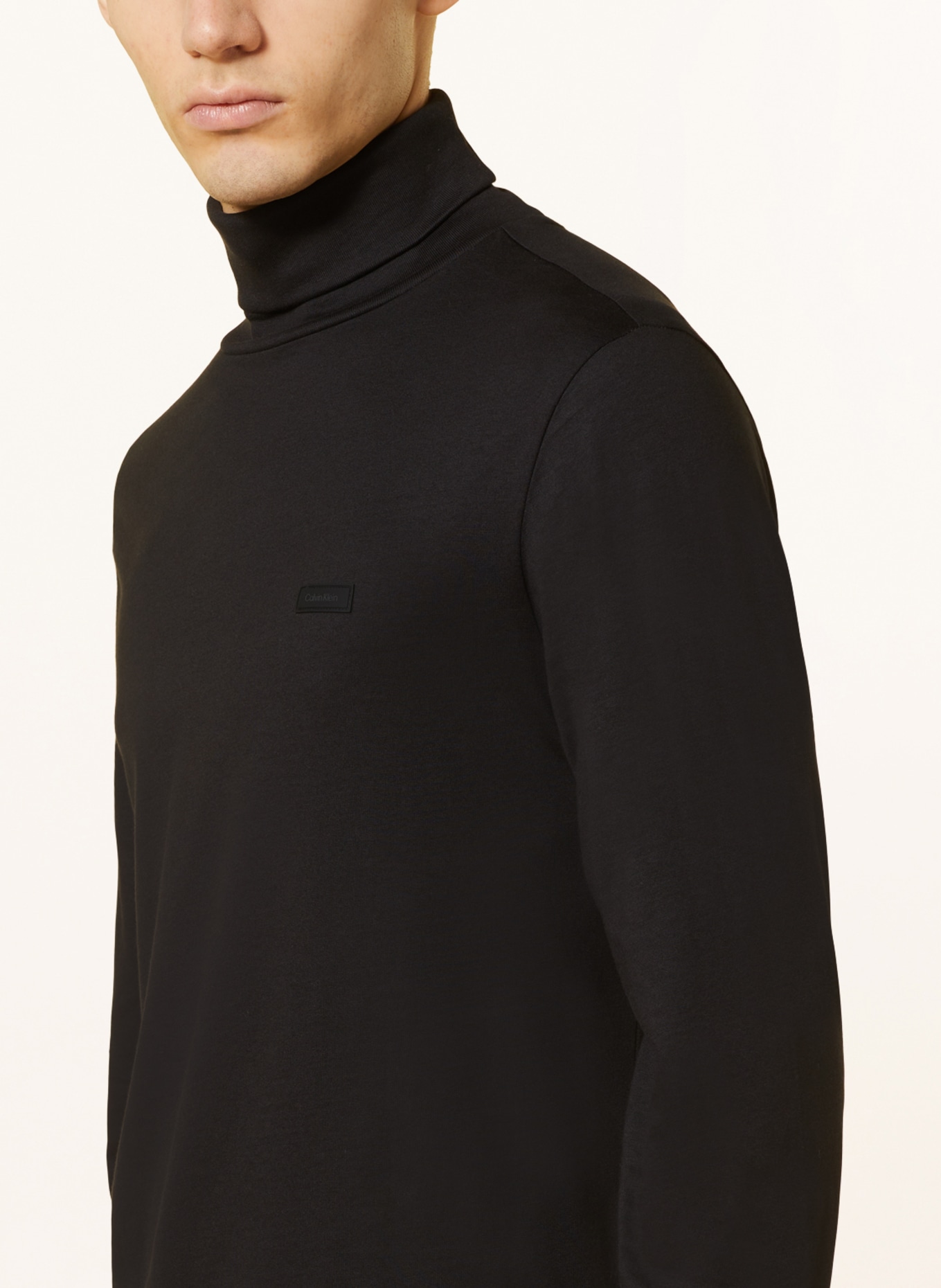Calvin Klein Rollkragenshirt, Farbe: SCHWARZ (Bild 4)
