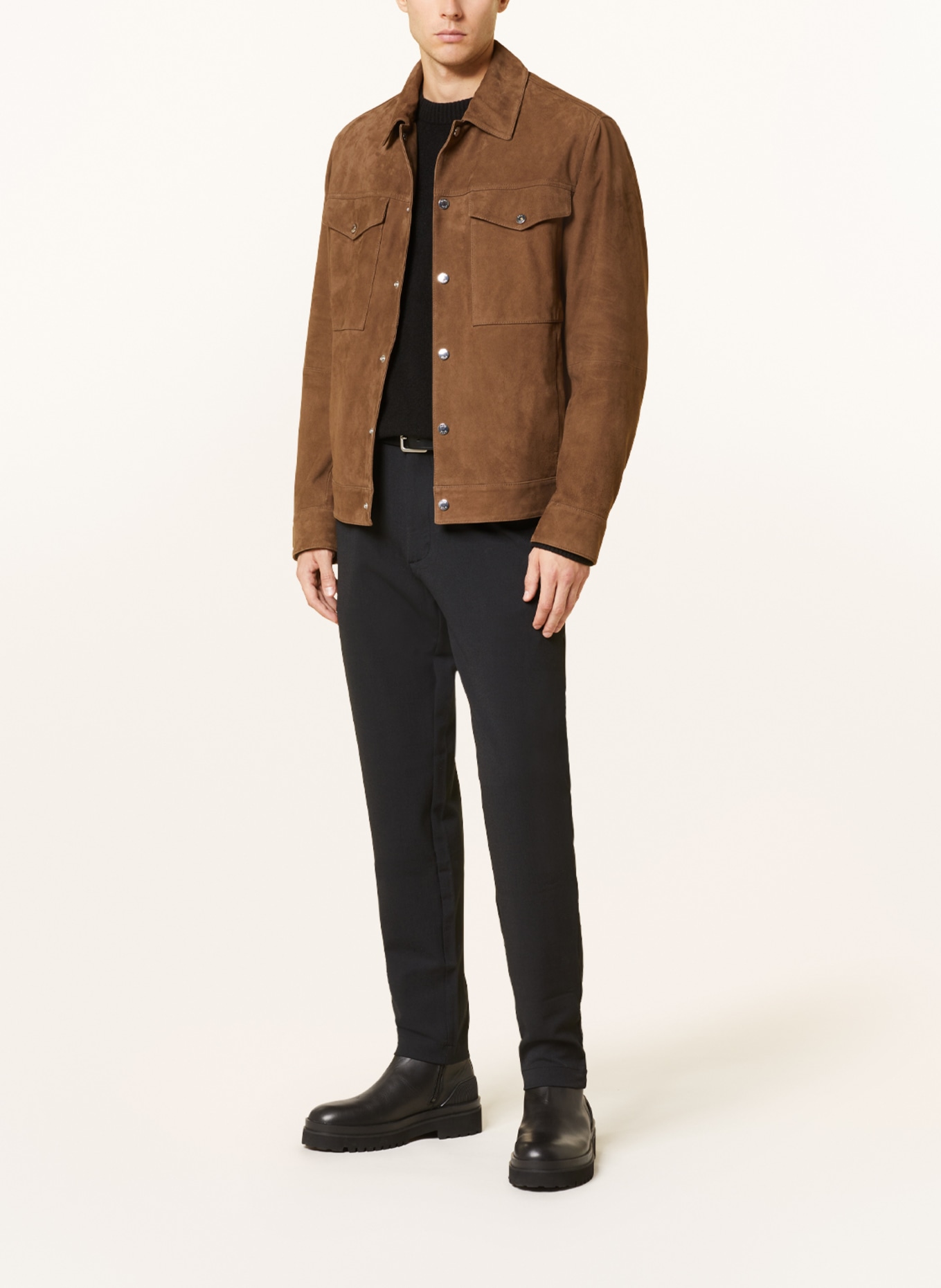 Calvin Klein Jersey-Chino Extra Slim Fit, Farbe: SCHWARZ (Bild 2)
