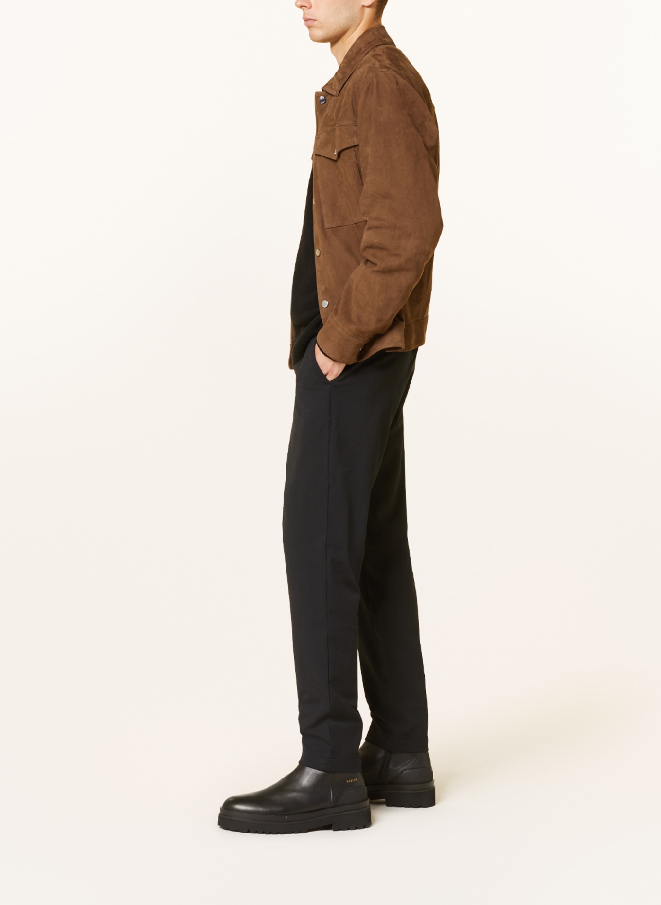 Calvin Klein Jersey-Chino Extra Slim Fit, Farbe: SCHWARZ (Bild 4)