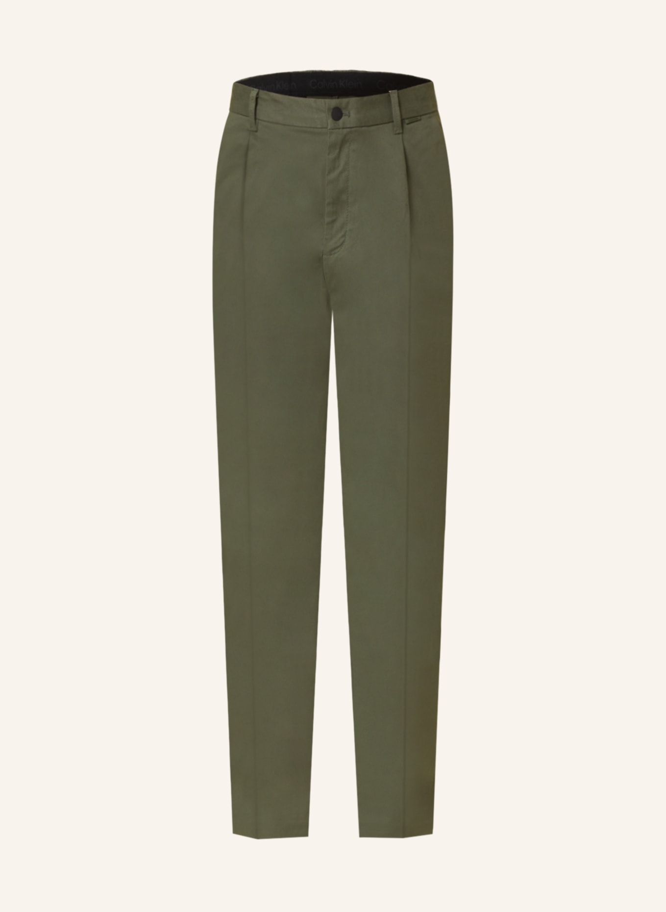 Calvin Klein Spodnie tapered fit, Kolor: CIEMNOZIELONY (Obrazek 1)