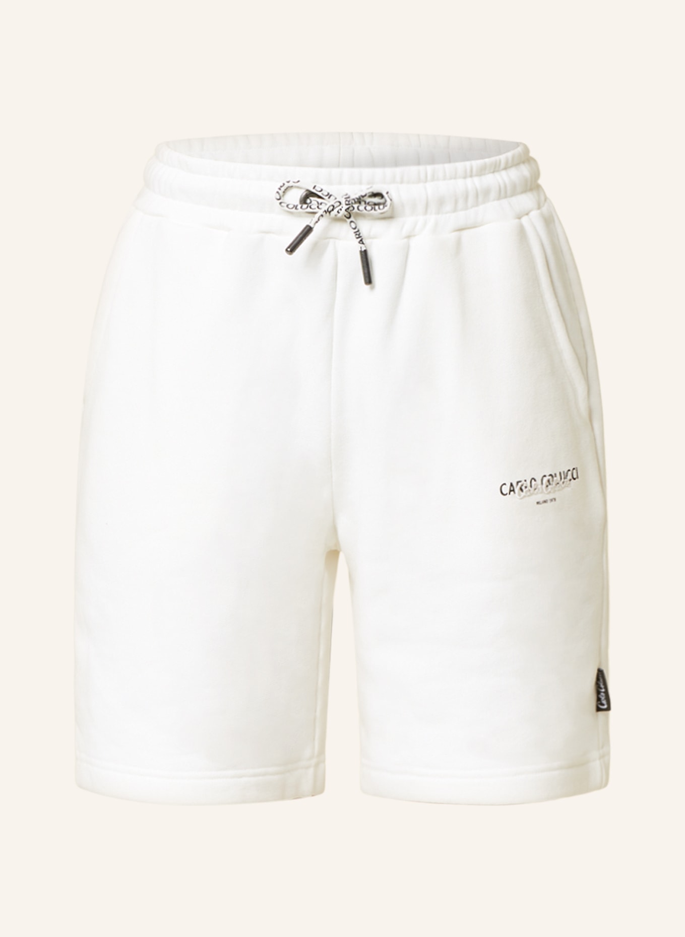 CARLO COLUCCI Sweat shorts, Color: CREAM (Image 1)