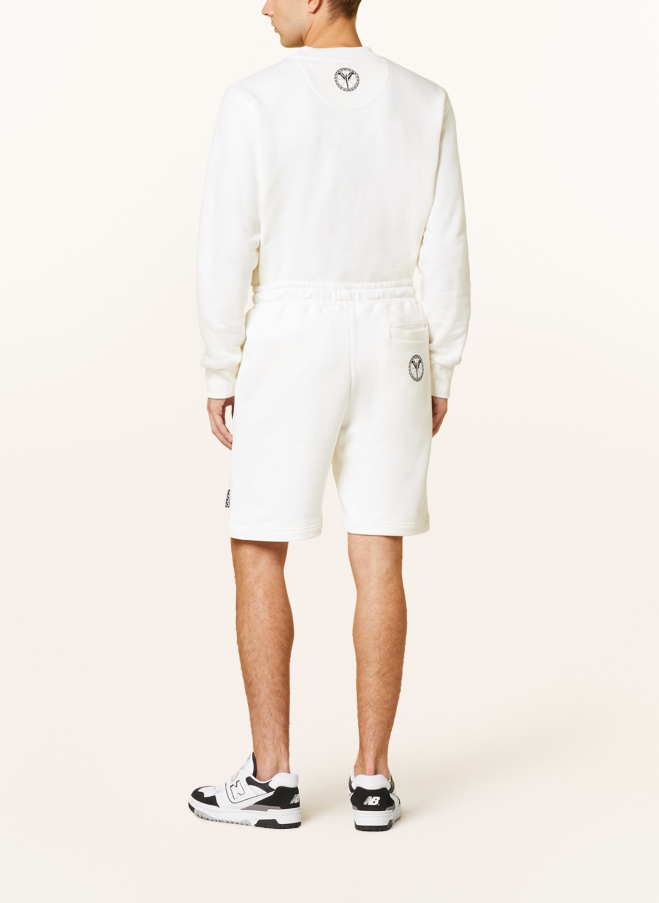 CARLO COLUCCI Sweat shorts, Color: CREAM (Image 3)
