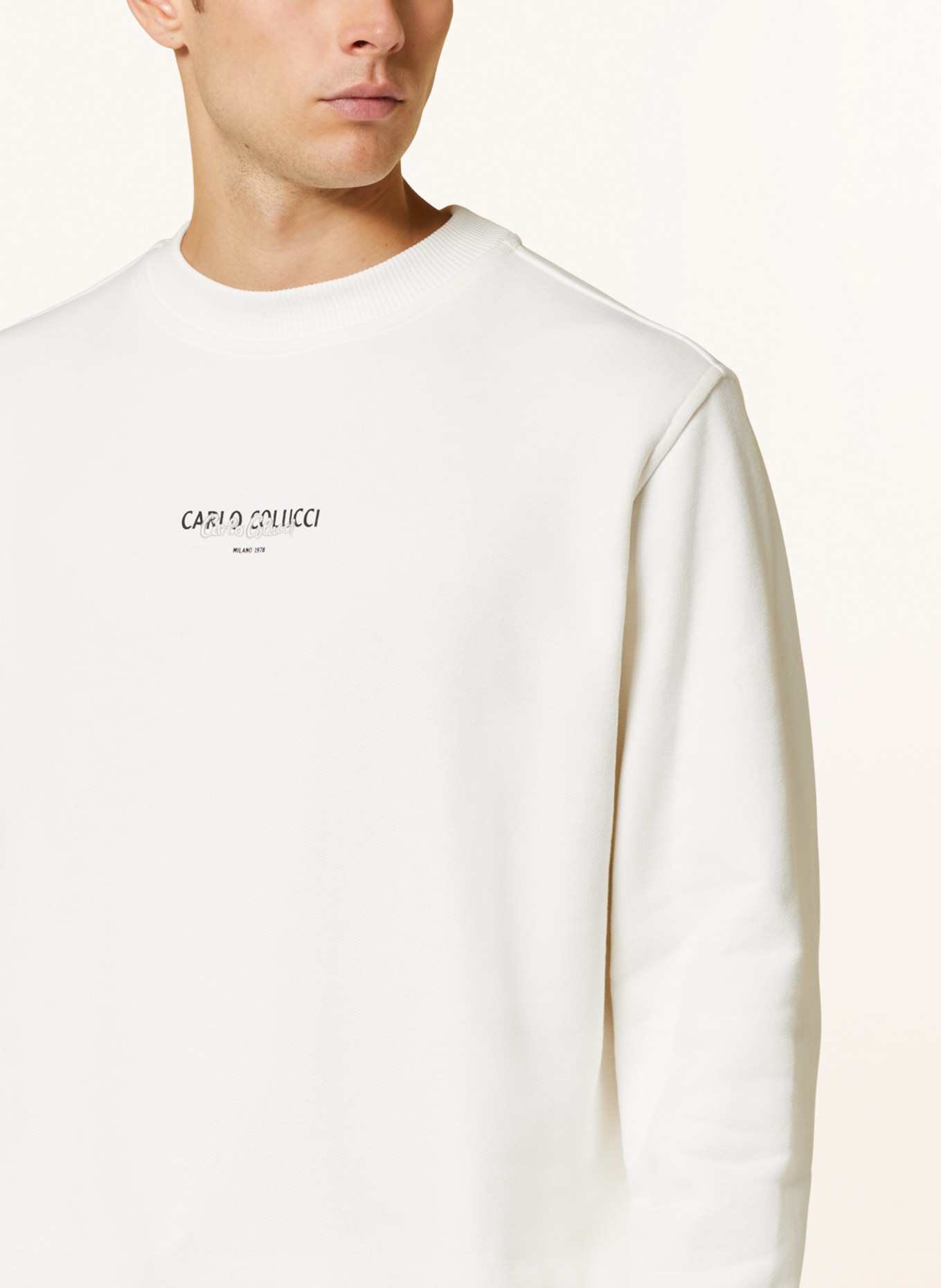 CARLO COLUCCI Sweatshirt, Farbe: CREME (Bild 4)