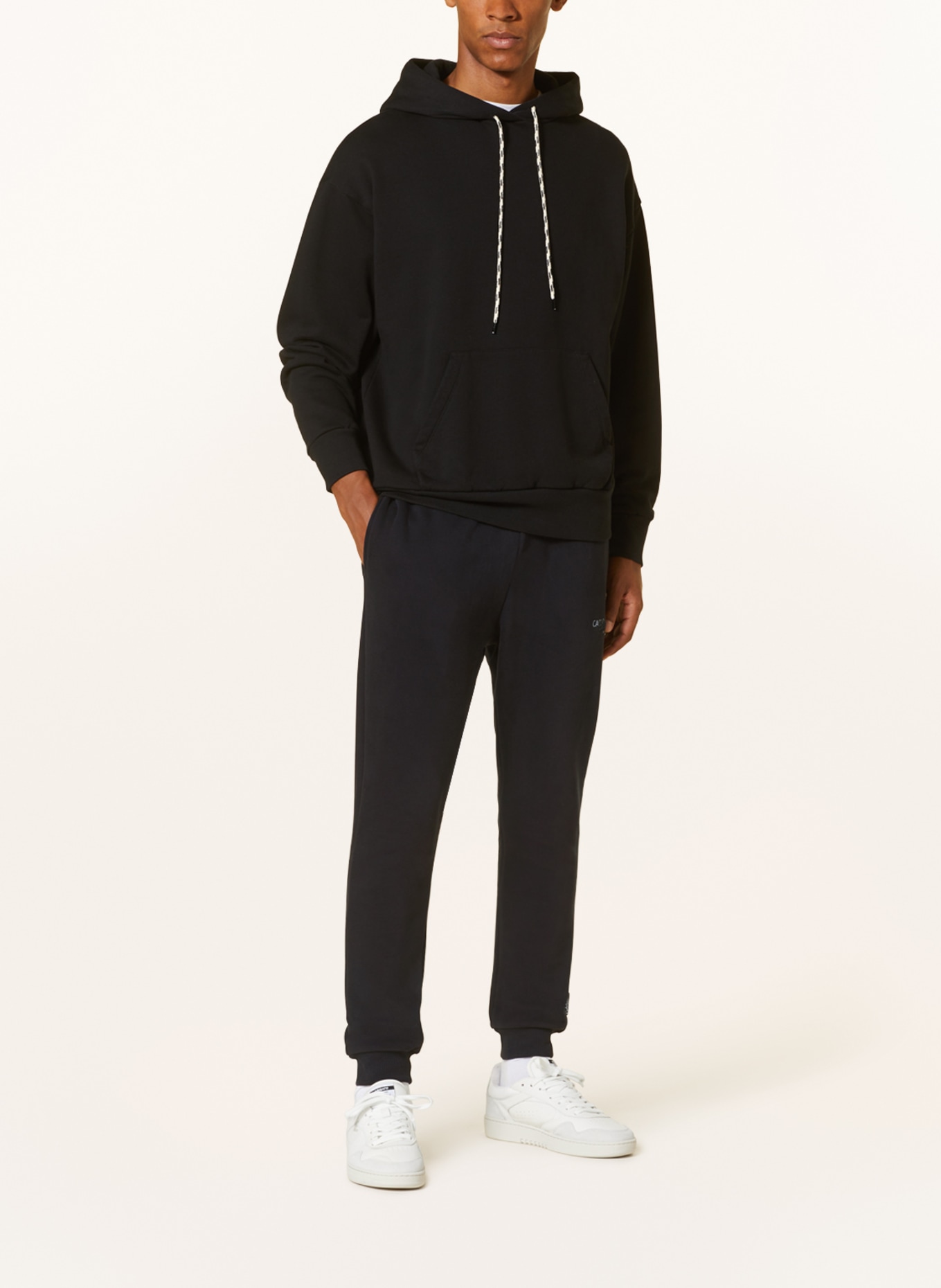 CARLO COLUCCI Sweatpants: BLACK