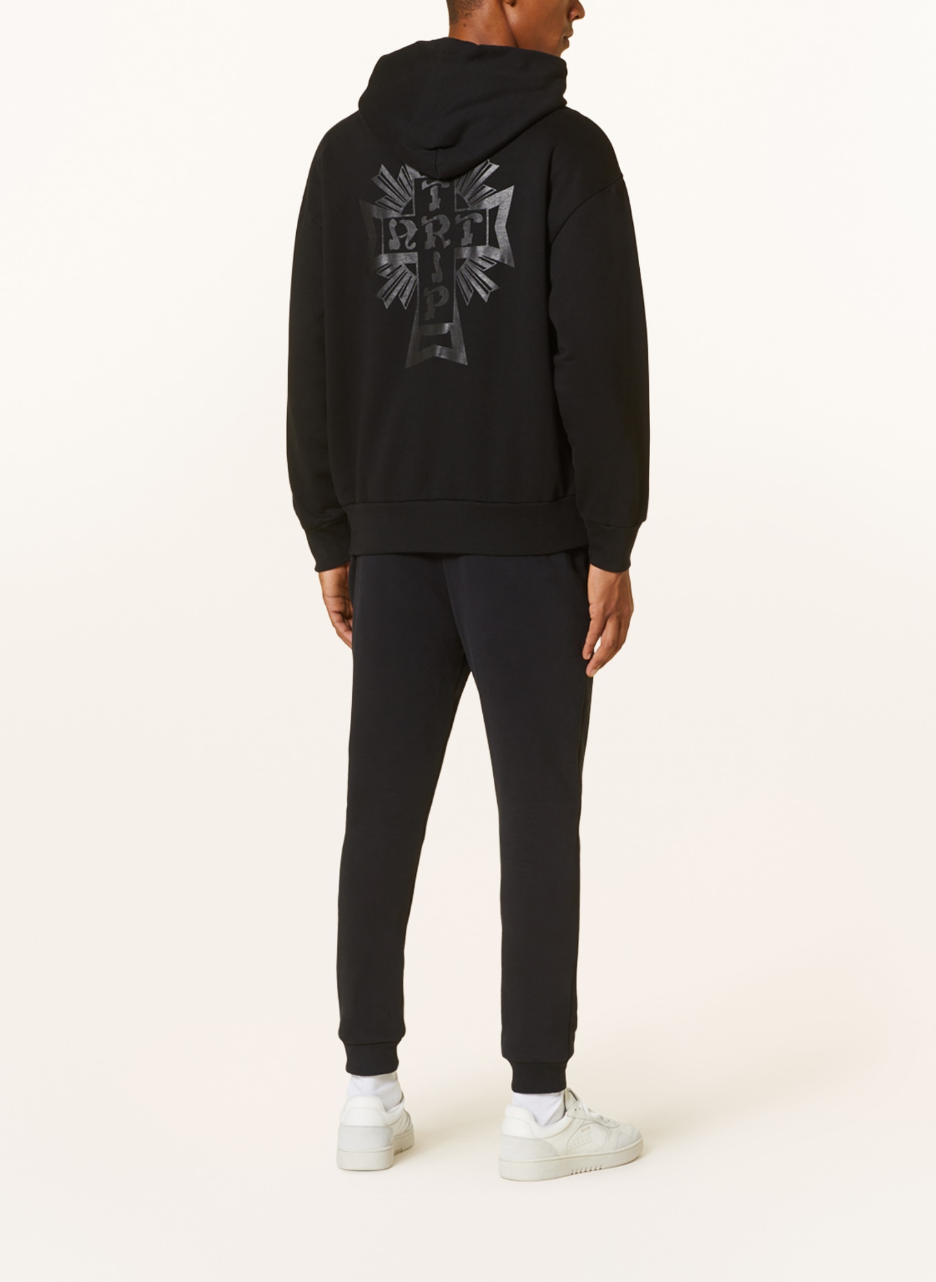 CARLO COLUCCI Sweatpants: BLACK