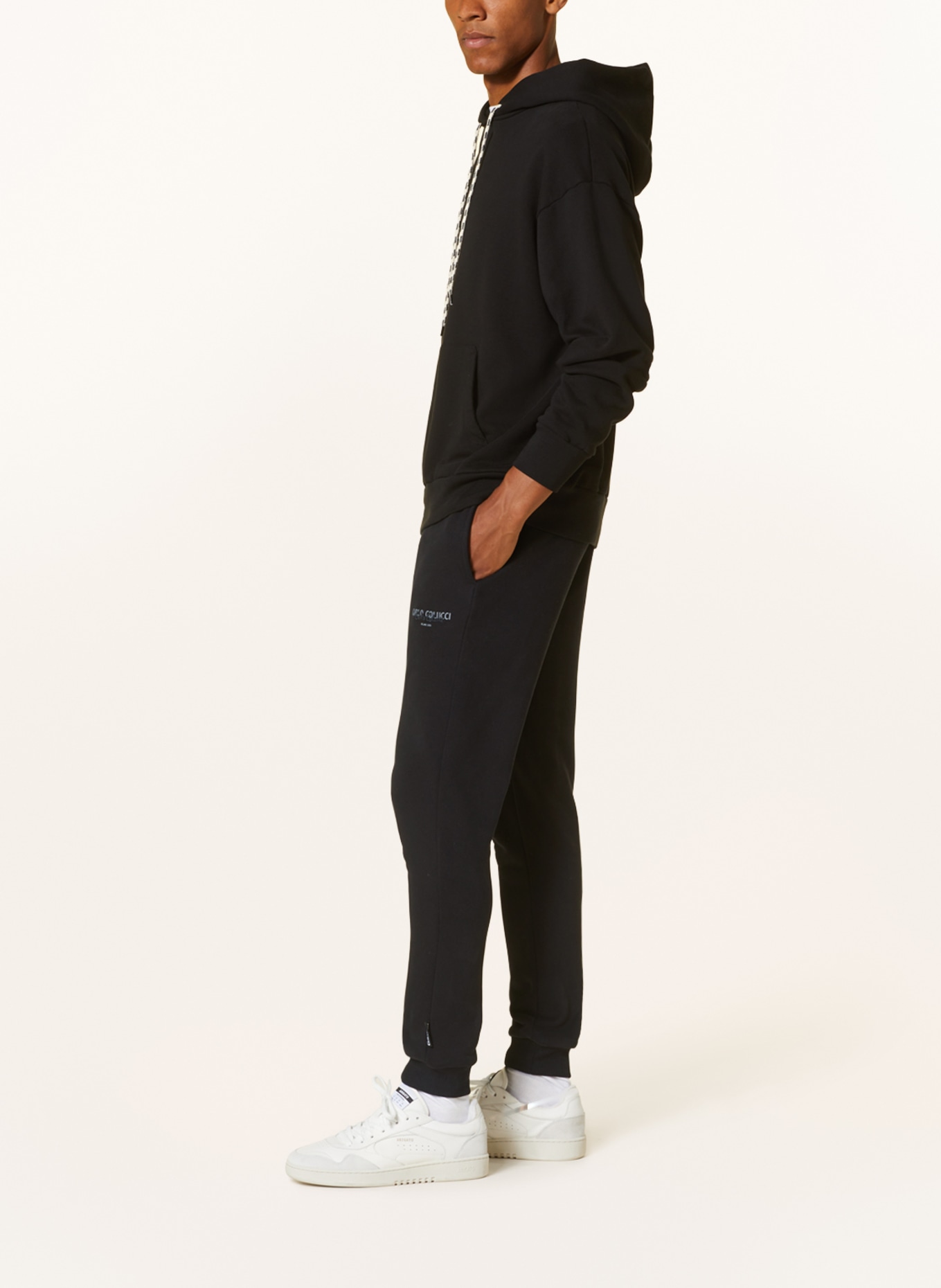 CARLO COLUCCI Sweatpants: BLACK
